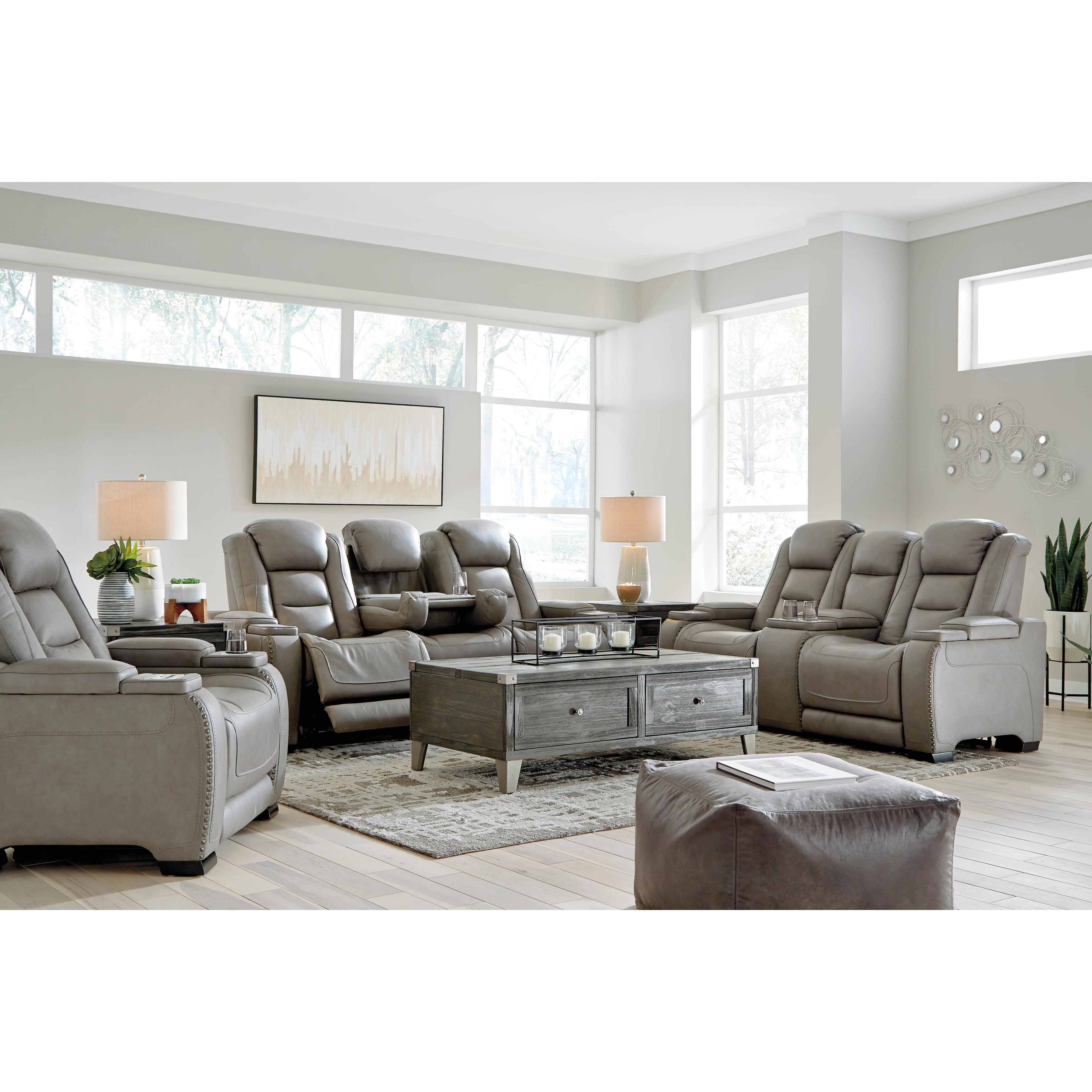  Signature Design by Ashley The Man-Den U8530513 Power Recliner with Adjustable Headrest IMAGE 19