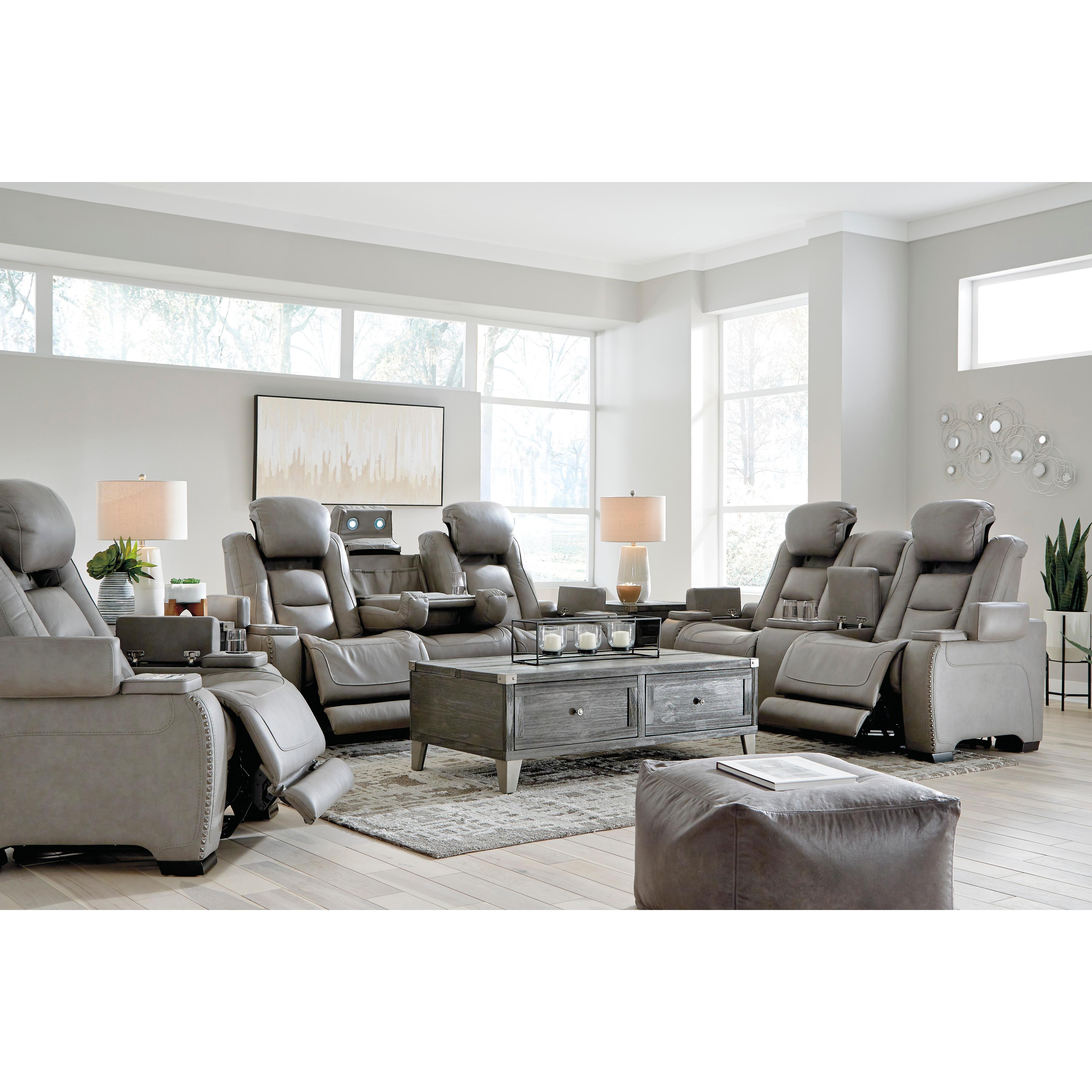  Signature Design by Ashley The Man-Den U8530513 Power Recliner with Adjustable Headrest IMAGE 20