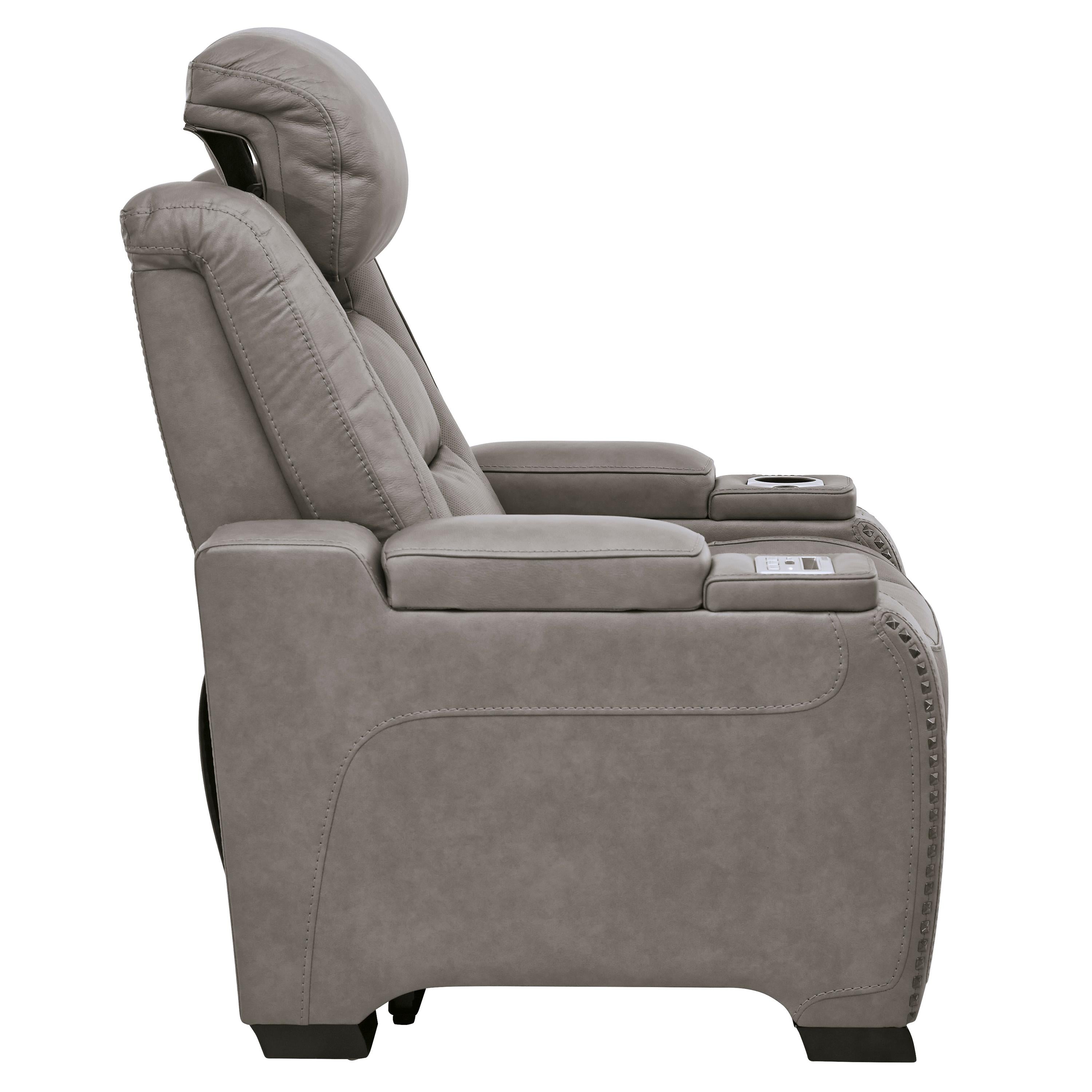  Signature Design by Ashley The Man-Den U8530513 Power Recliner with Adjustable Headrest IMAGE 4