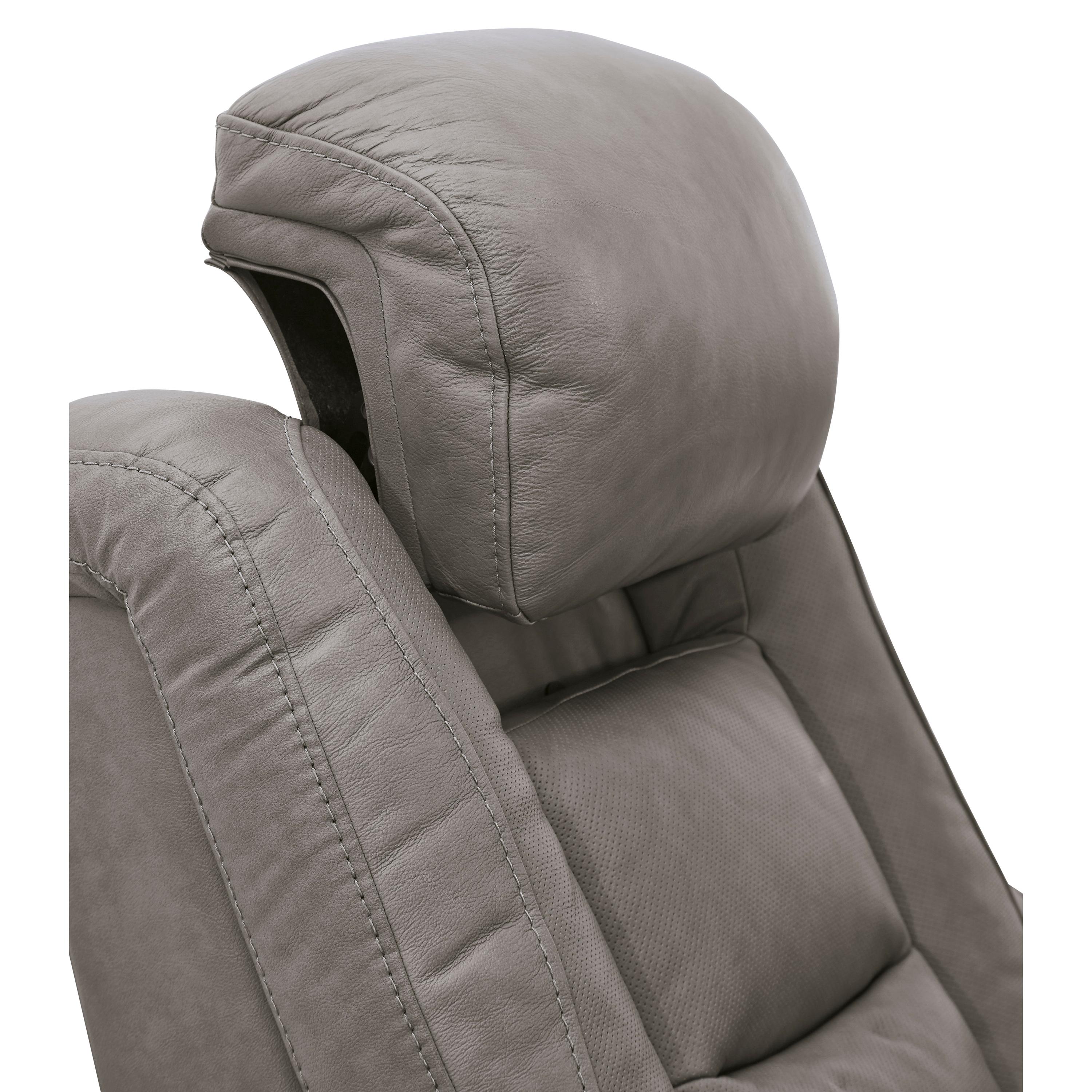  Signature Design by Ashley The Man-Den U8530513 Power Recliner with Adjustable Headrest IMAGE 6