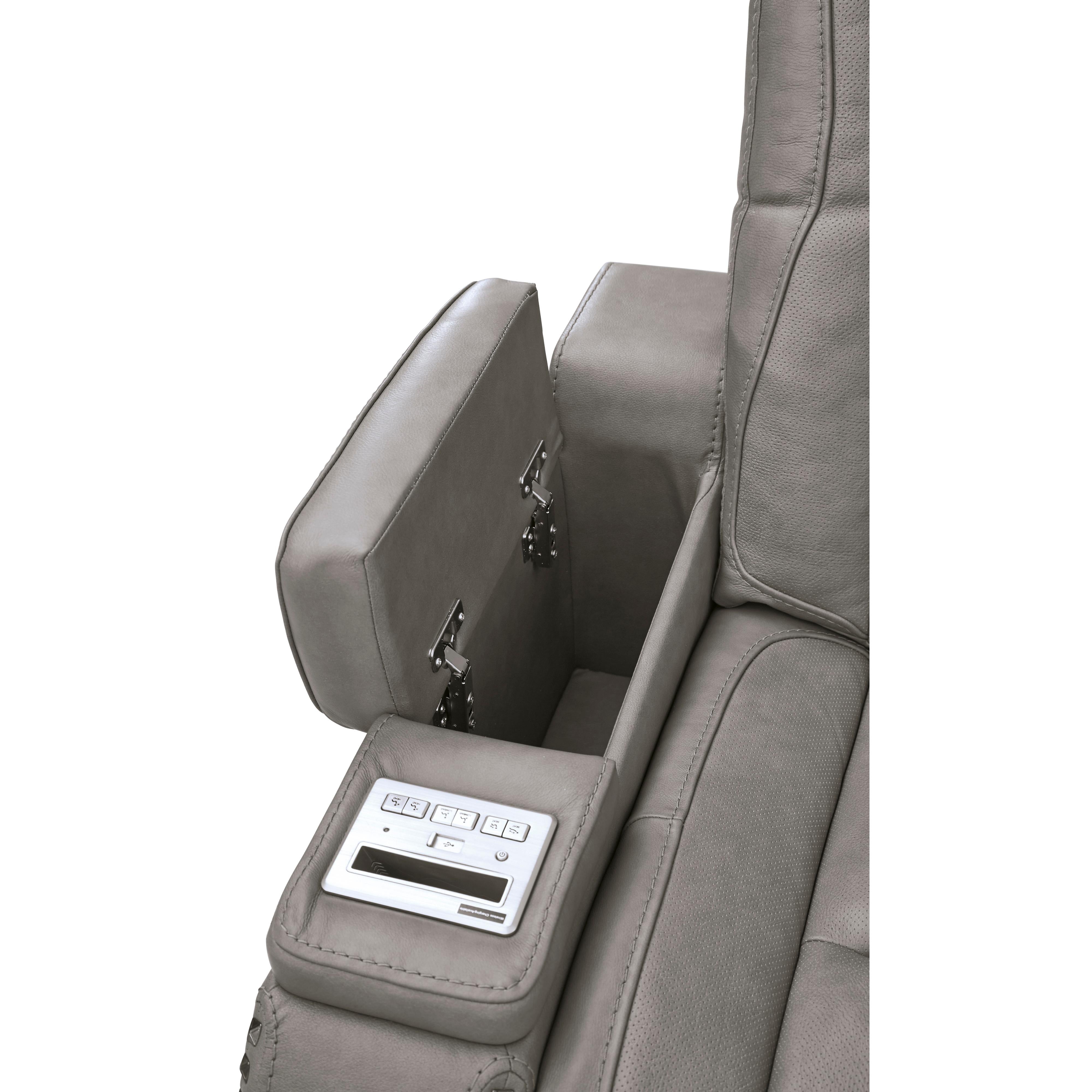  Signature Design by Ashley The Man-Den U8530515 Power Reclining Sofa with Adjustable Headrest IMAGE 6