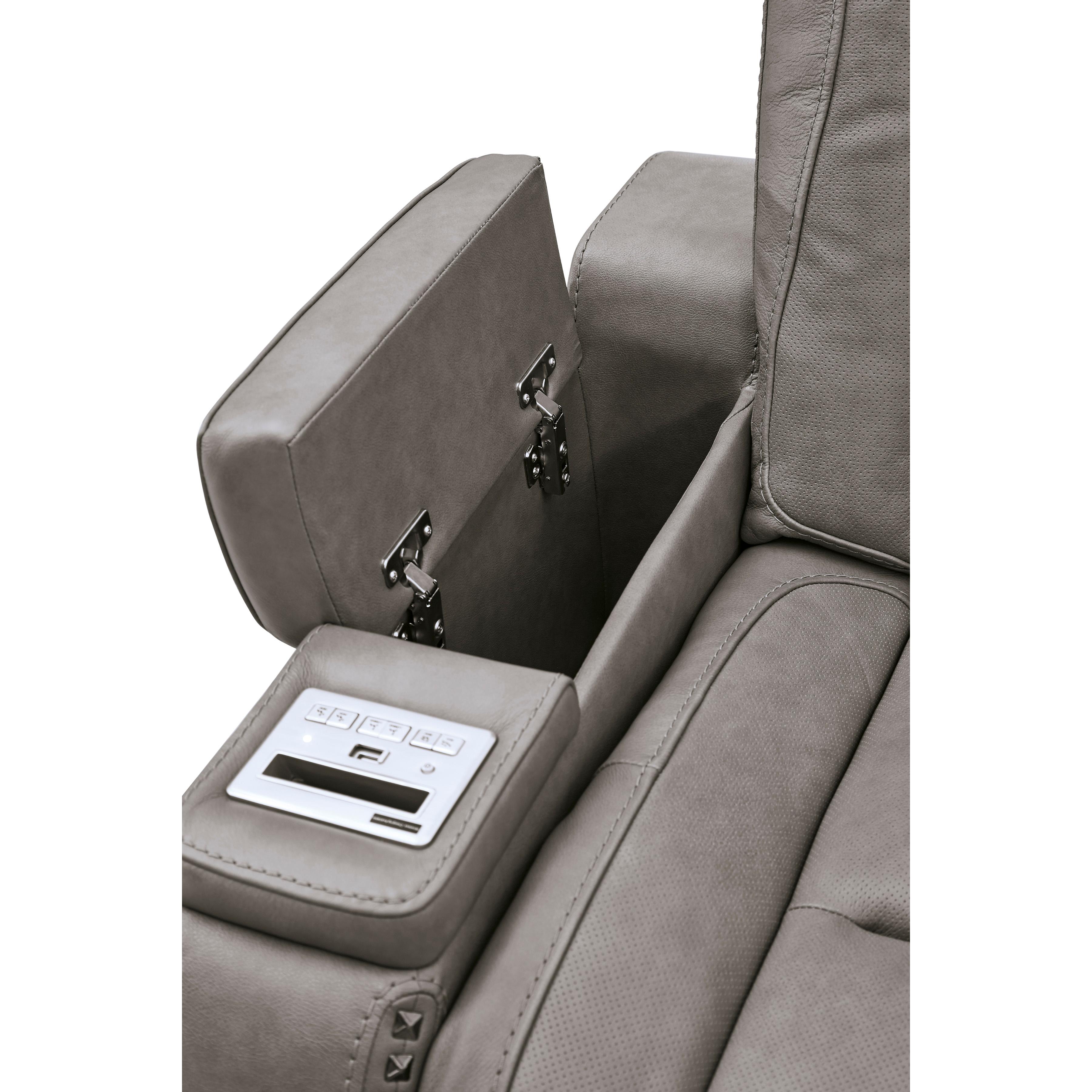  Signature Design by Ashley The Man-Den U8530518 Power Reclining Loveseat with Console and Adjustable Headrest IMAGE 6