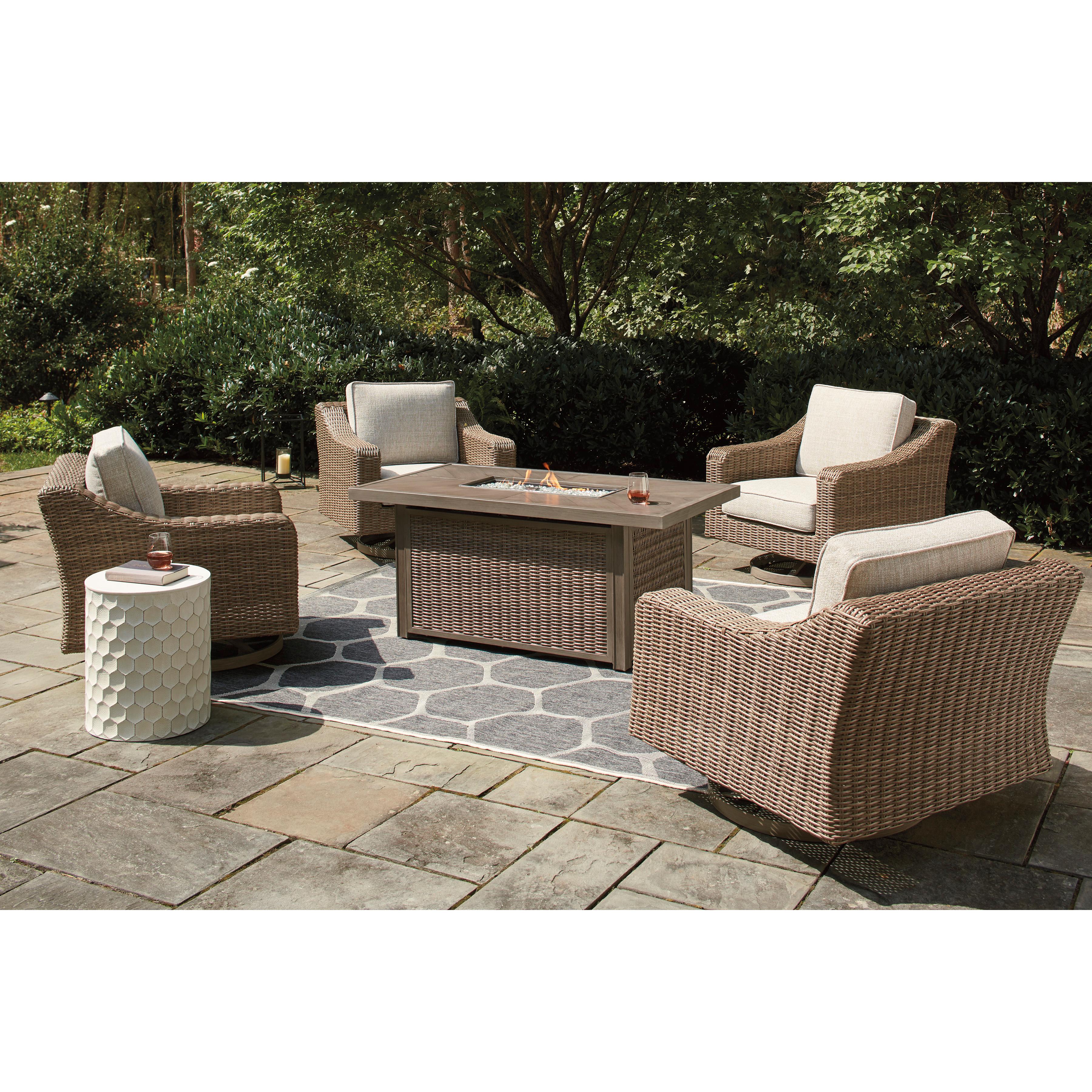  Signature Design by Ashley Beachcroft P791-773 Rectangular Fire Pit Table IMAGE 11