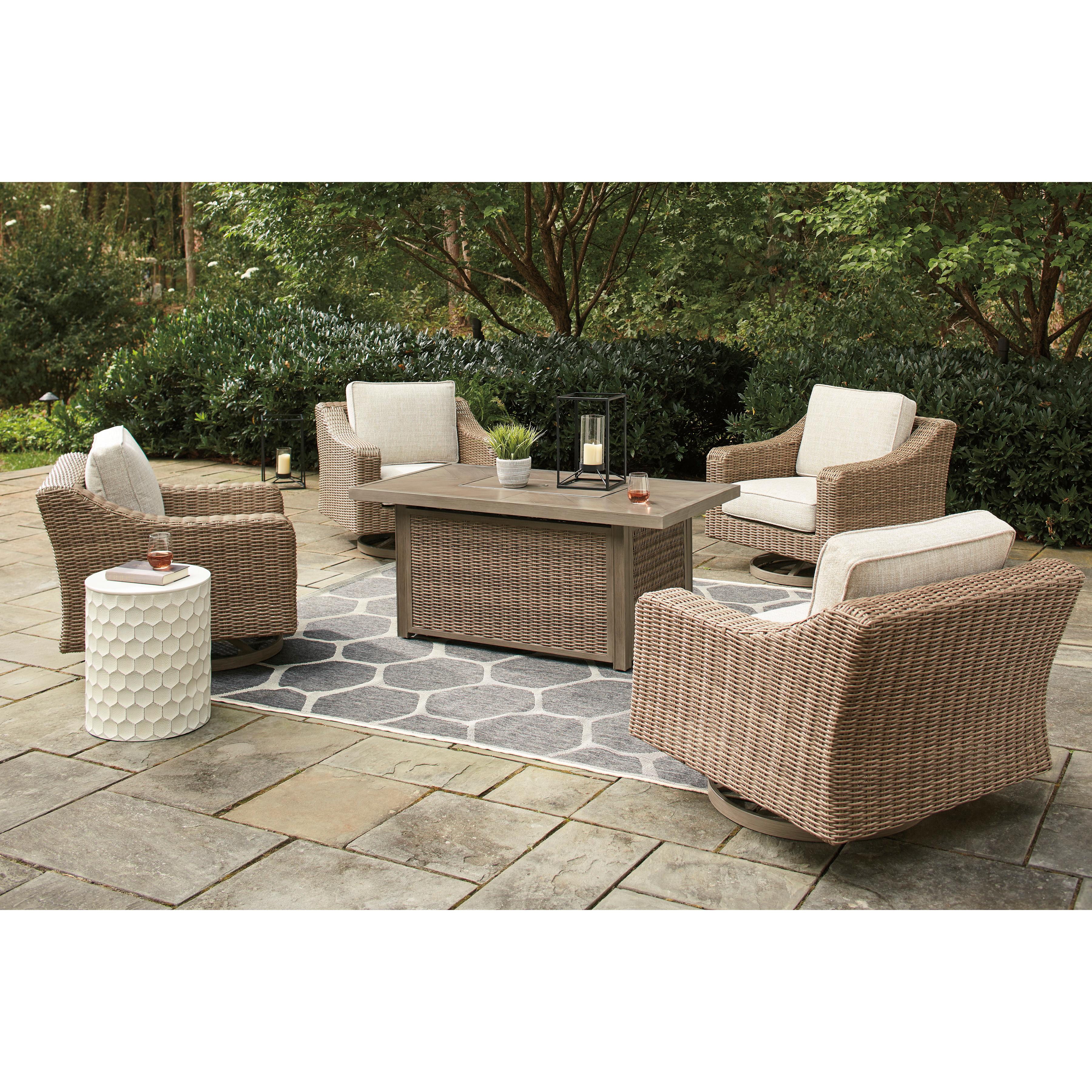  Signature Design by Ashley Beachcroft P791-773 Rectangular Fire Pit Table IMAGE 12