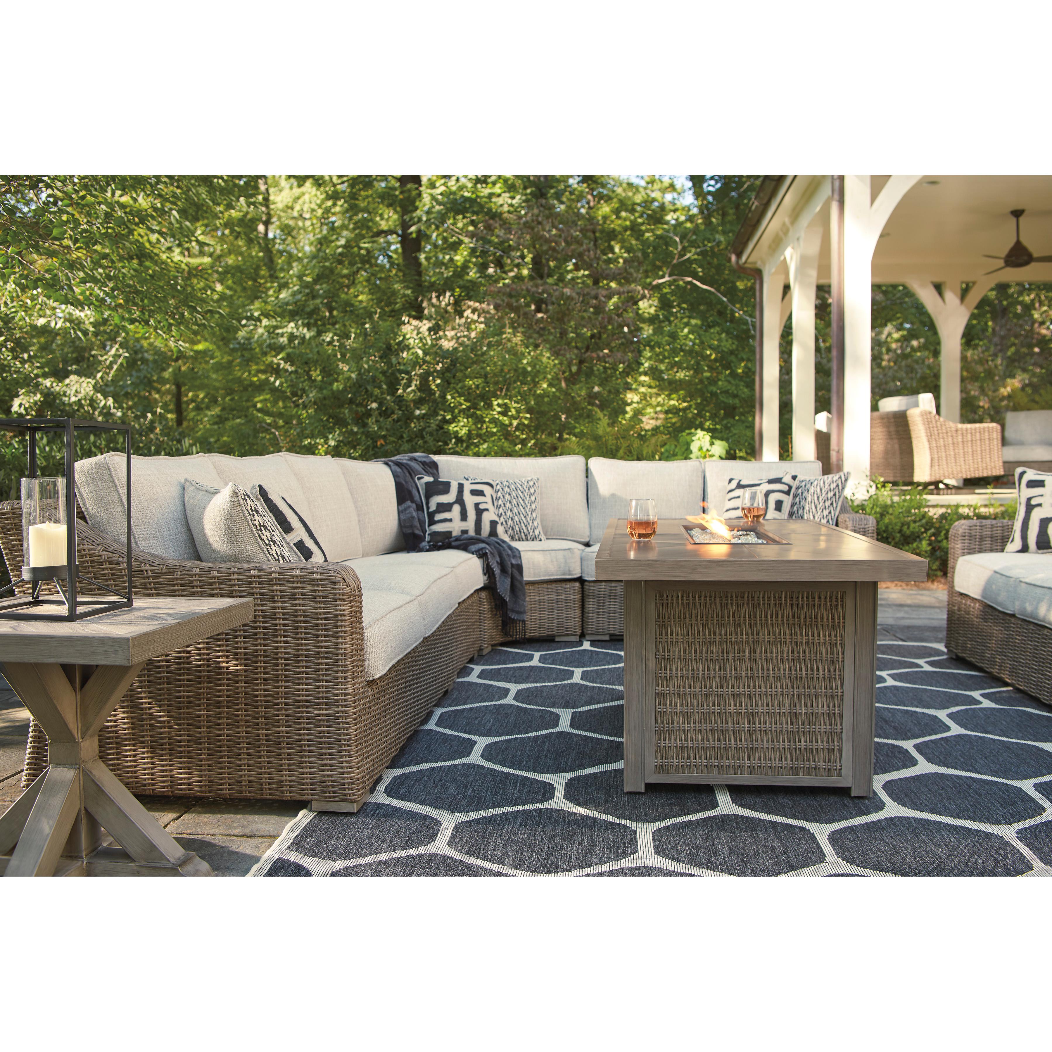  Signature Design by Ashley Beachcroft P791-773 Rectangular Fire Pit Table IMAGE 14