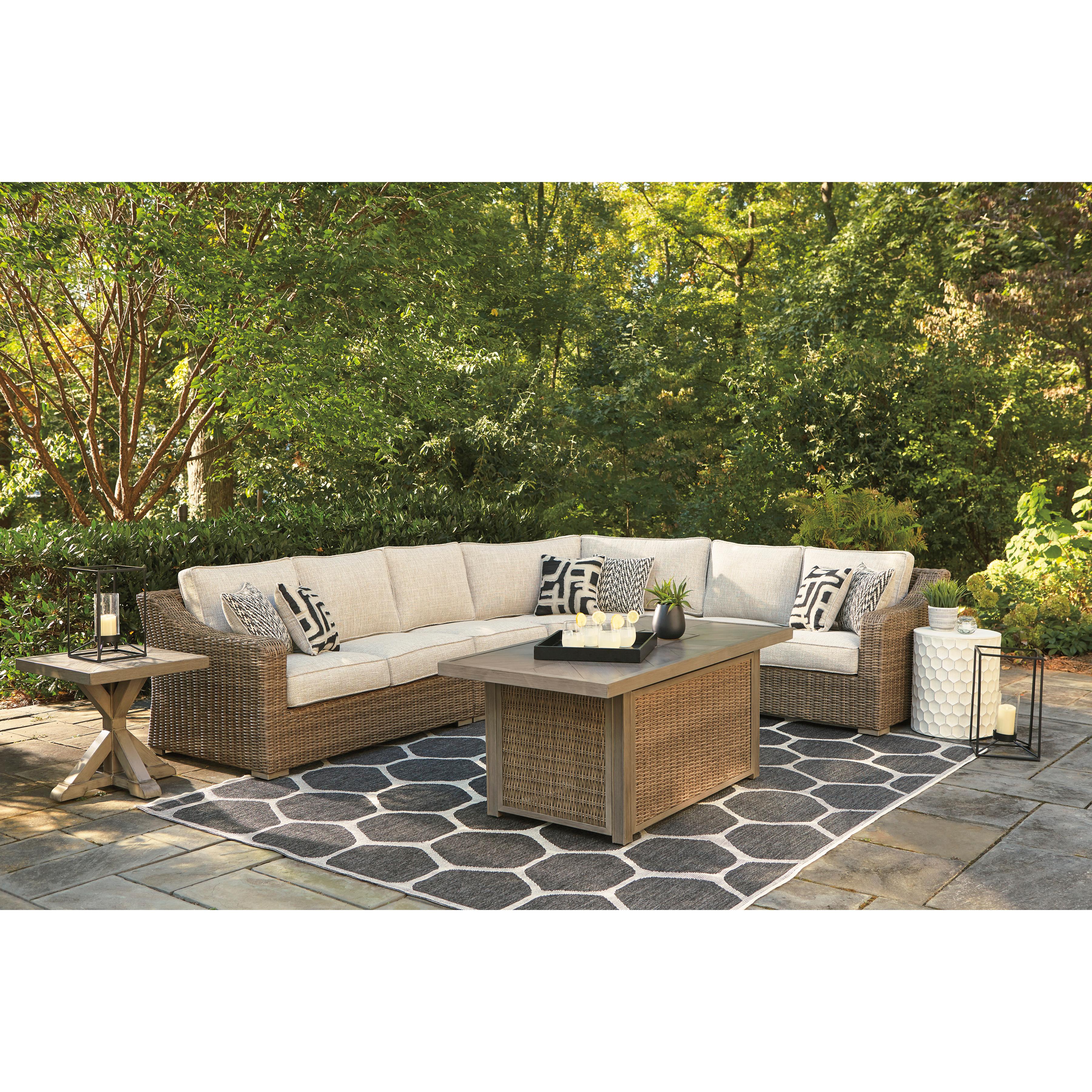  Signature Design by Ashley Beachcroft P791-773 Rectangular Fire Pit Table IMAGE 17