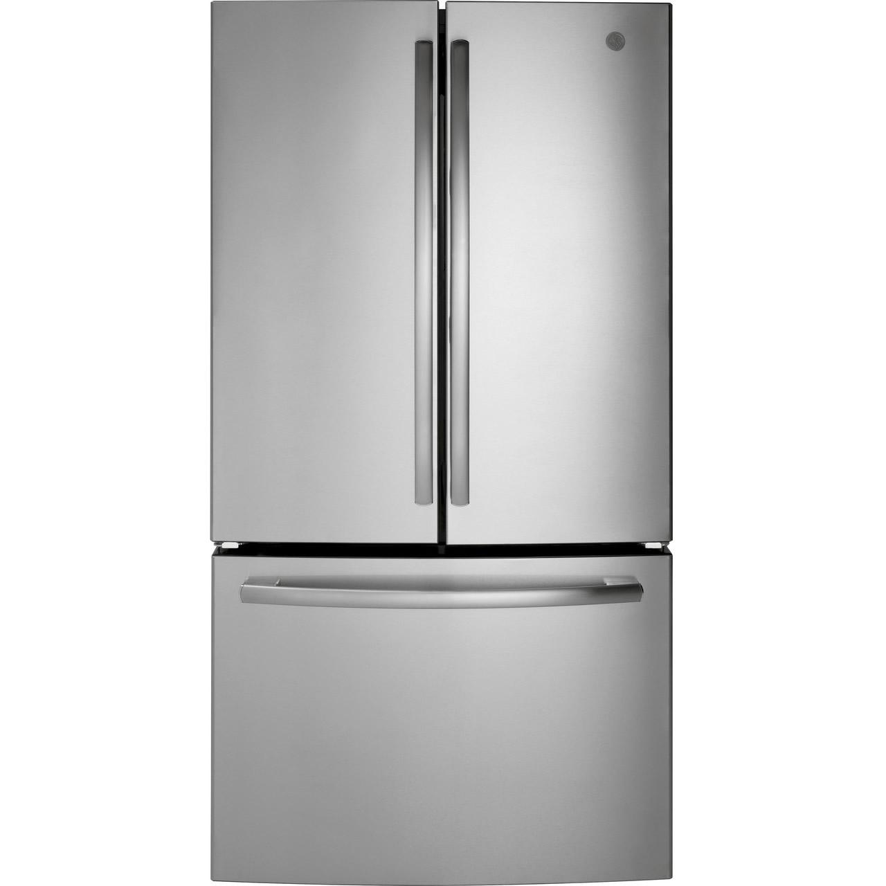  GE 36-inch, 27 cu.ft. Freestanding French 3-Door Refrigerator GNE27EYMFS IMAGE 1