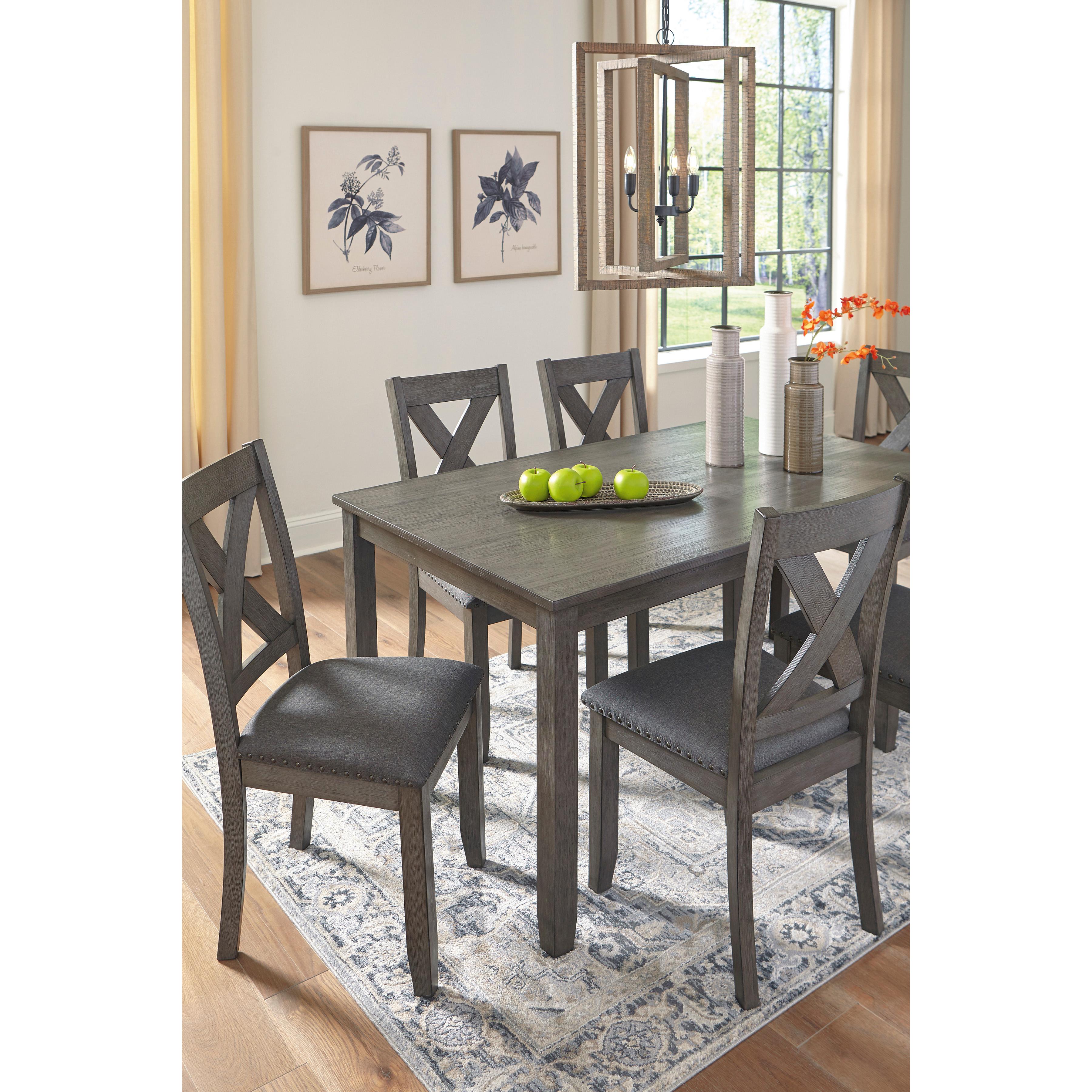  Signature Design by Ashley Caitbrook D388-425 Rectangular Dining Room Table Set IMAGE 6