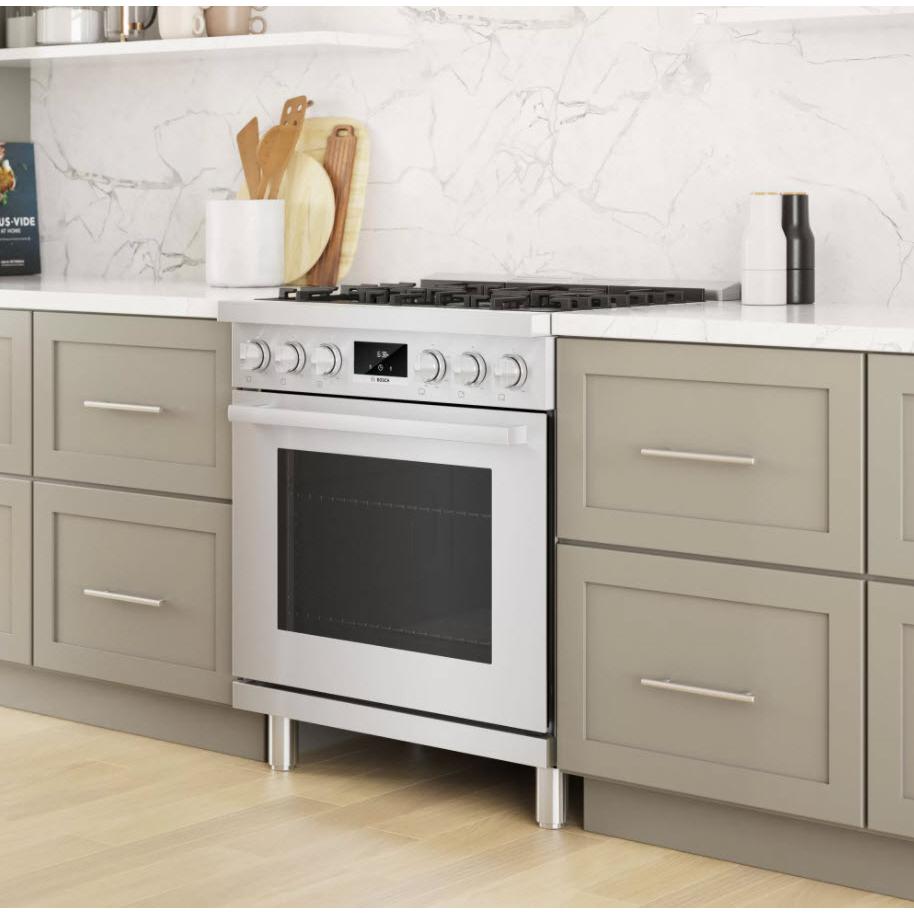  Bosch 30-inch Freestanding Gas Range with Convection Technology HGS8055UC IMAGE 3