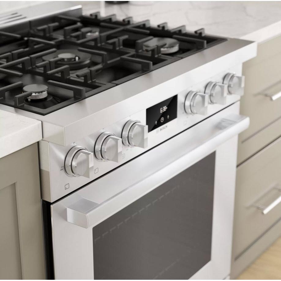  Bosch 30-inch Freestanding Gas Range with Convection Technology HGS8055UC IMAGE 6