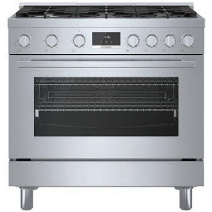  Bosch 36-inch Freestanding Gas Range with Convection Technology HGS8655UC IMAGE 1