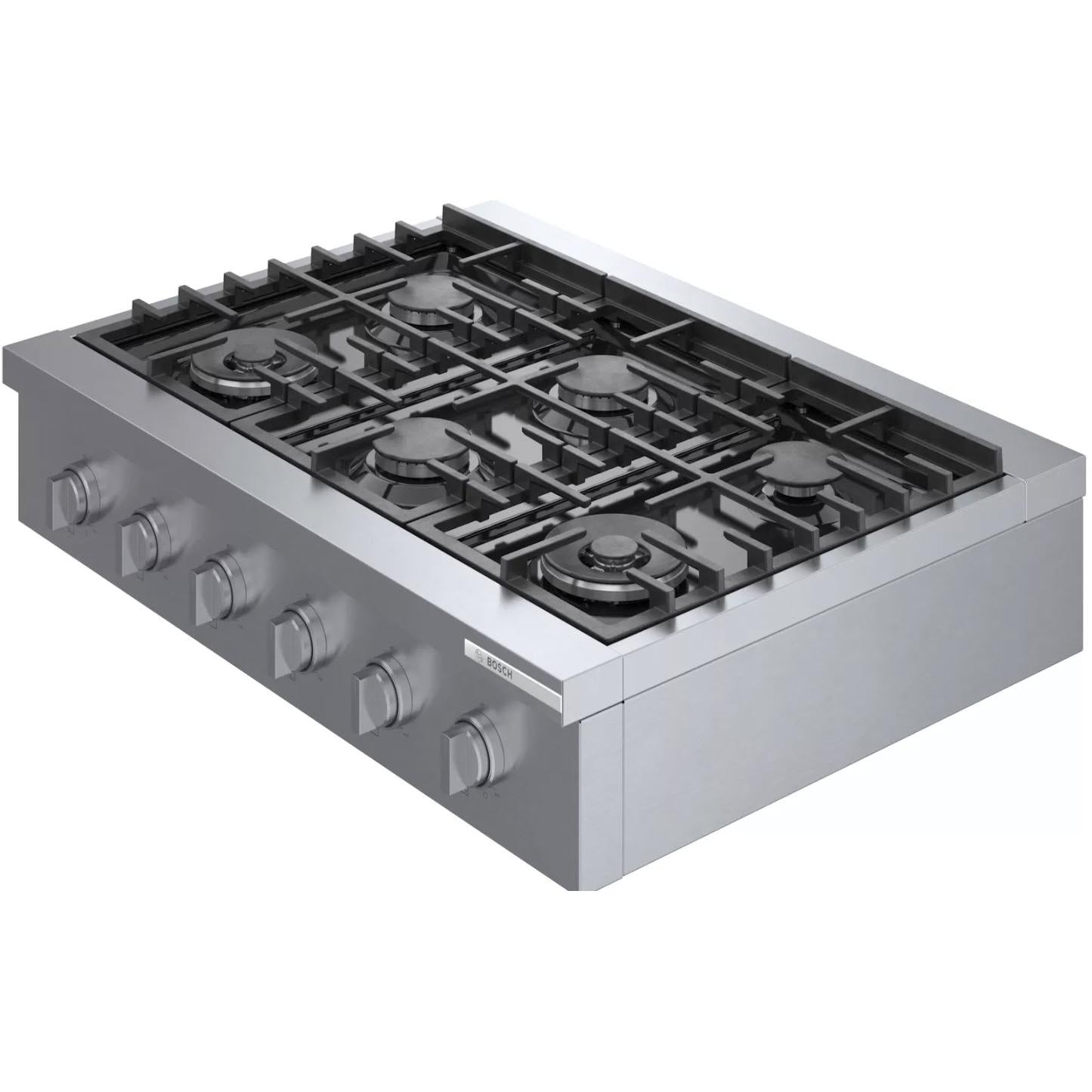  Bosch 36-inch Built-in Gas Rangetop with OptiSim® Burner RGM8658UC IMAGE 4