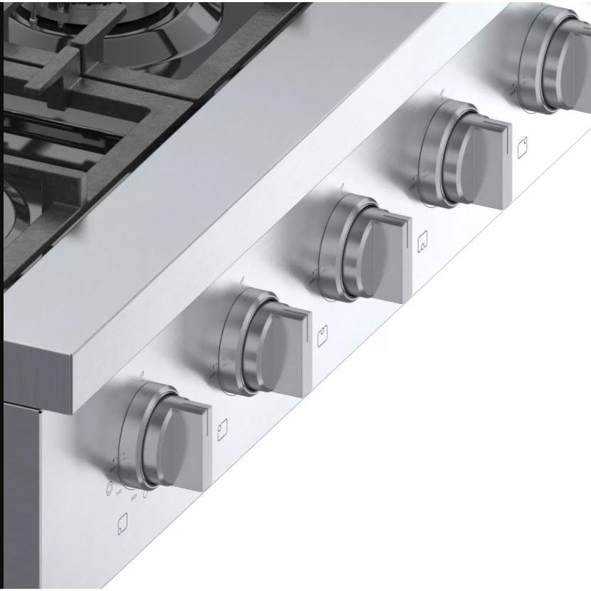  Bosch 36-inch Built-in Gas Rangetop with OptiSim® Burner RGM8658UC IMAGE 6