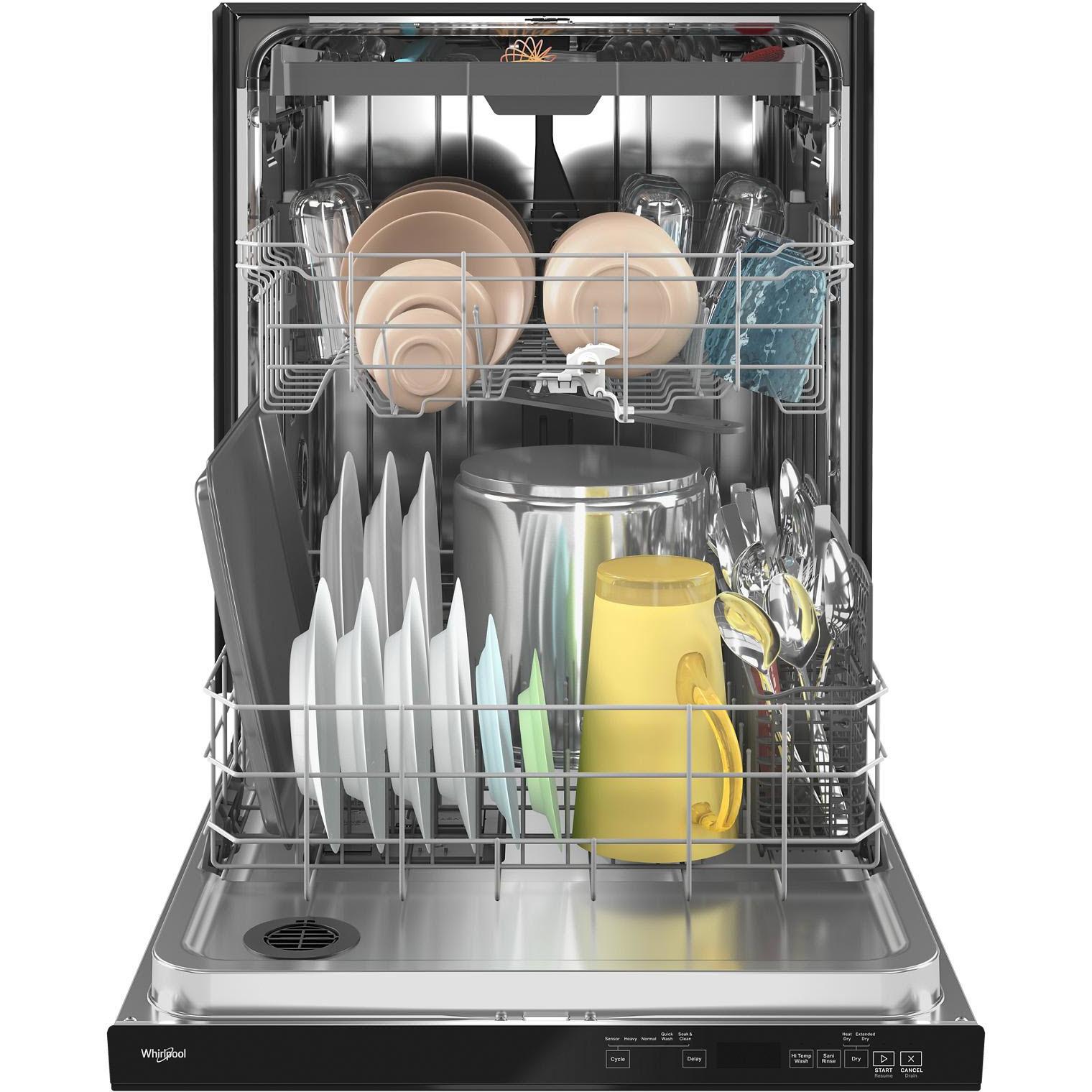  Whirlpool Built-in Dishwasher with Sani Rinse® Option WDTA50SAKB IMAGE 4