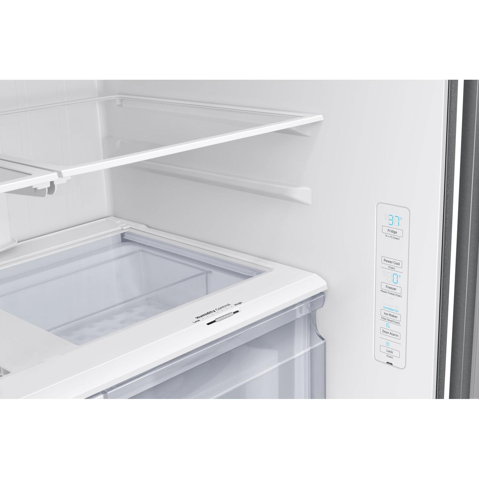 Samsung 36-inch, 28.2 cu.ft. Freestanding French 3-Door Refrigerator with Space Max™ Technology RF28T5A01SR/AA IMAGE 10