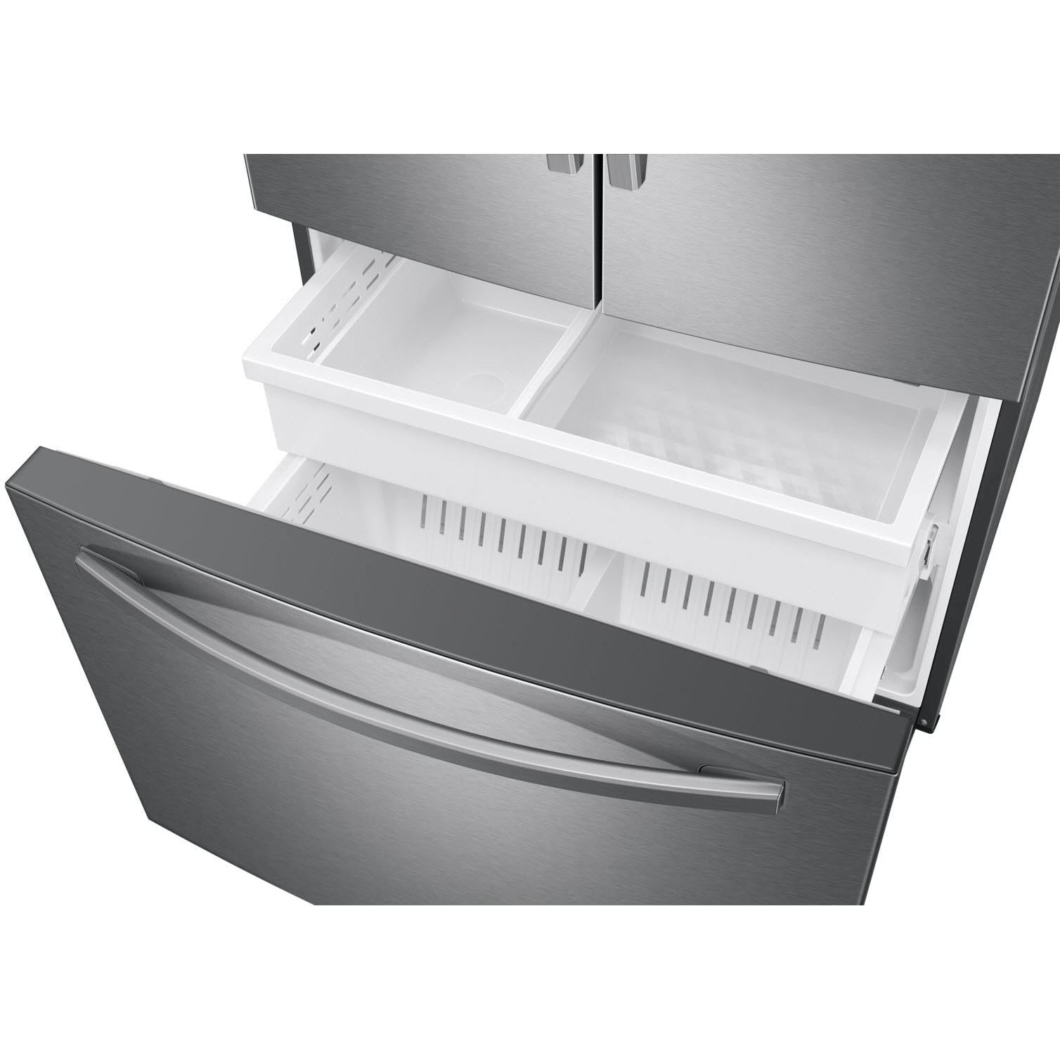 Samsung 36-inch, 28.2 cu.ft. Freestanding French 3-Door Refrigerator with Space Max™ Technology RF28T5A01SR/AA IMAGE 7