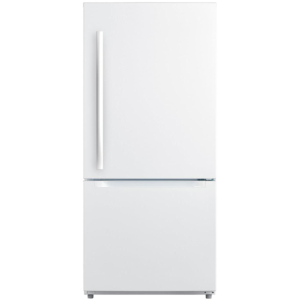  Moffat 30-inch, 18.6 cu.ft. Freestanding Bottom Freezer Refrigerator with LED Lighting MDE19DTNKWW IMAGE 1
