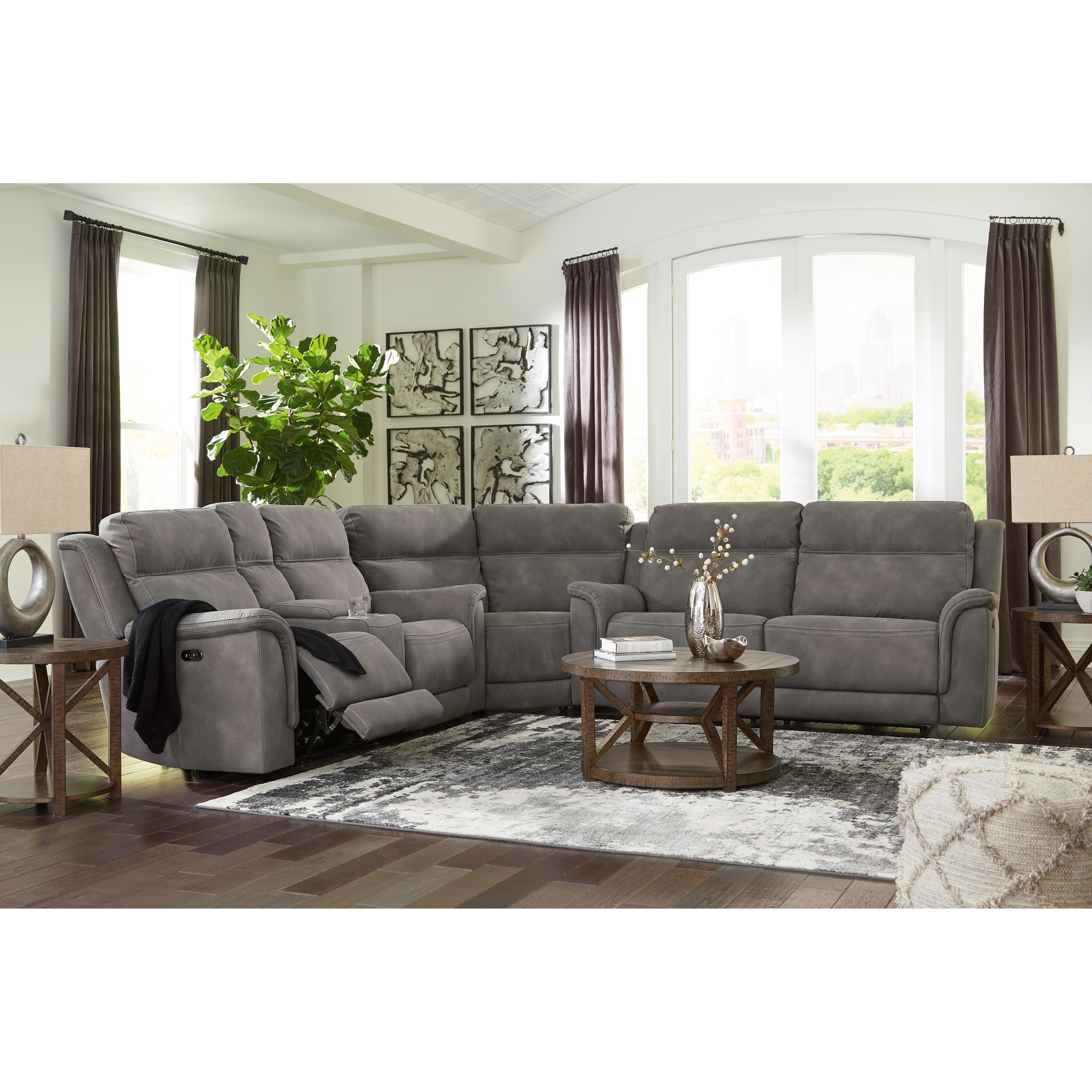  Signature Design by Ashley Next-Gen DuraPella 5930118 Power Reclining Loveseat with Console and Adjustable Headrest IMAGE 17