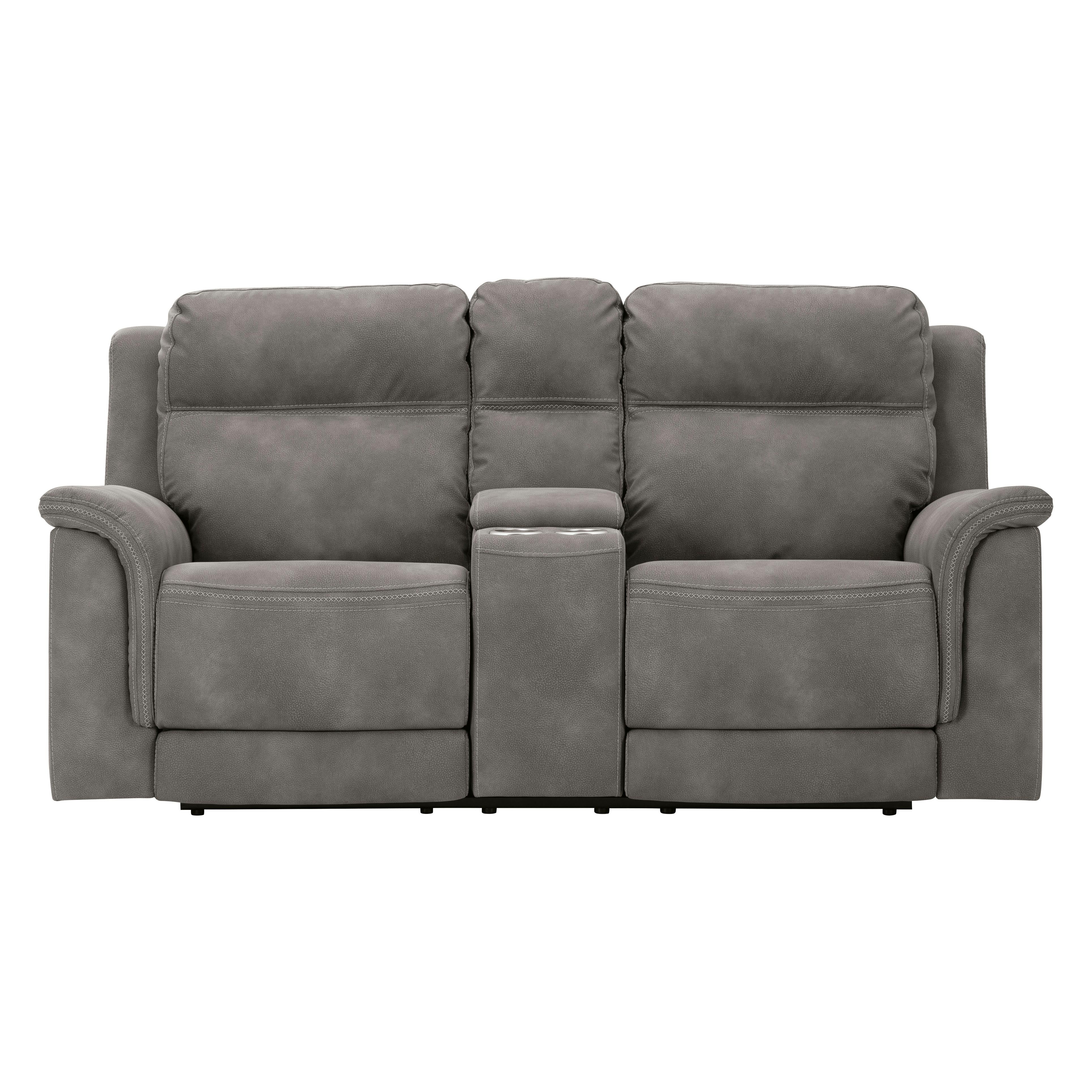  Signature Design by Ashley Next-Gen DuraPella 5930118 Power Reclining Loveseat with Console and Adjustable Headrest IMAGE 3
