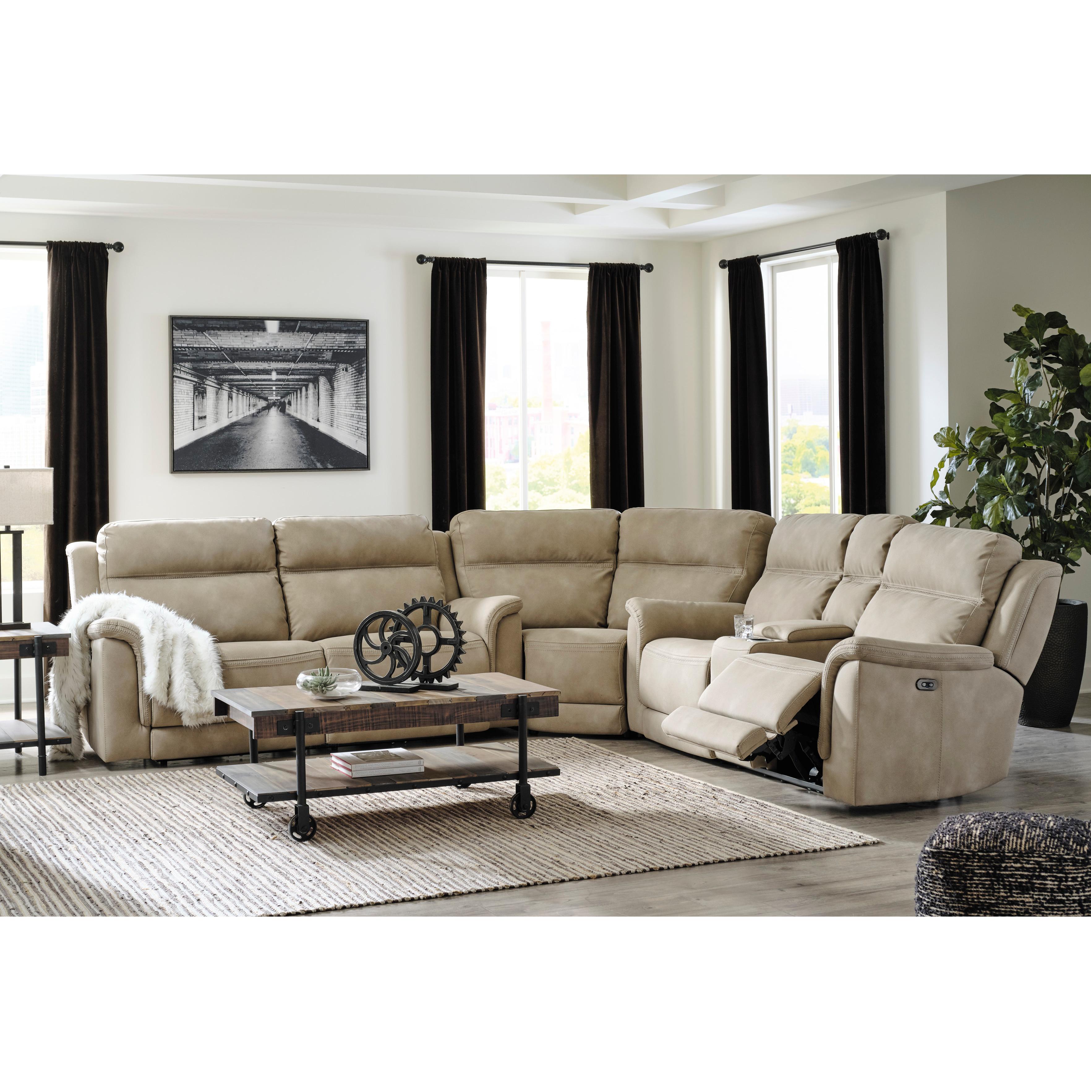  Signature Design by Ashley Next-Gen DuraPella 5930218 Power Reclining Loveseat with Console and Adjustable Headrest IMAGE 17