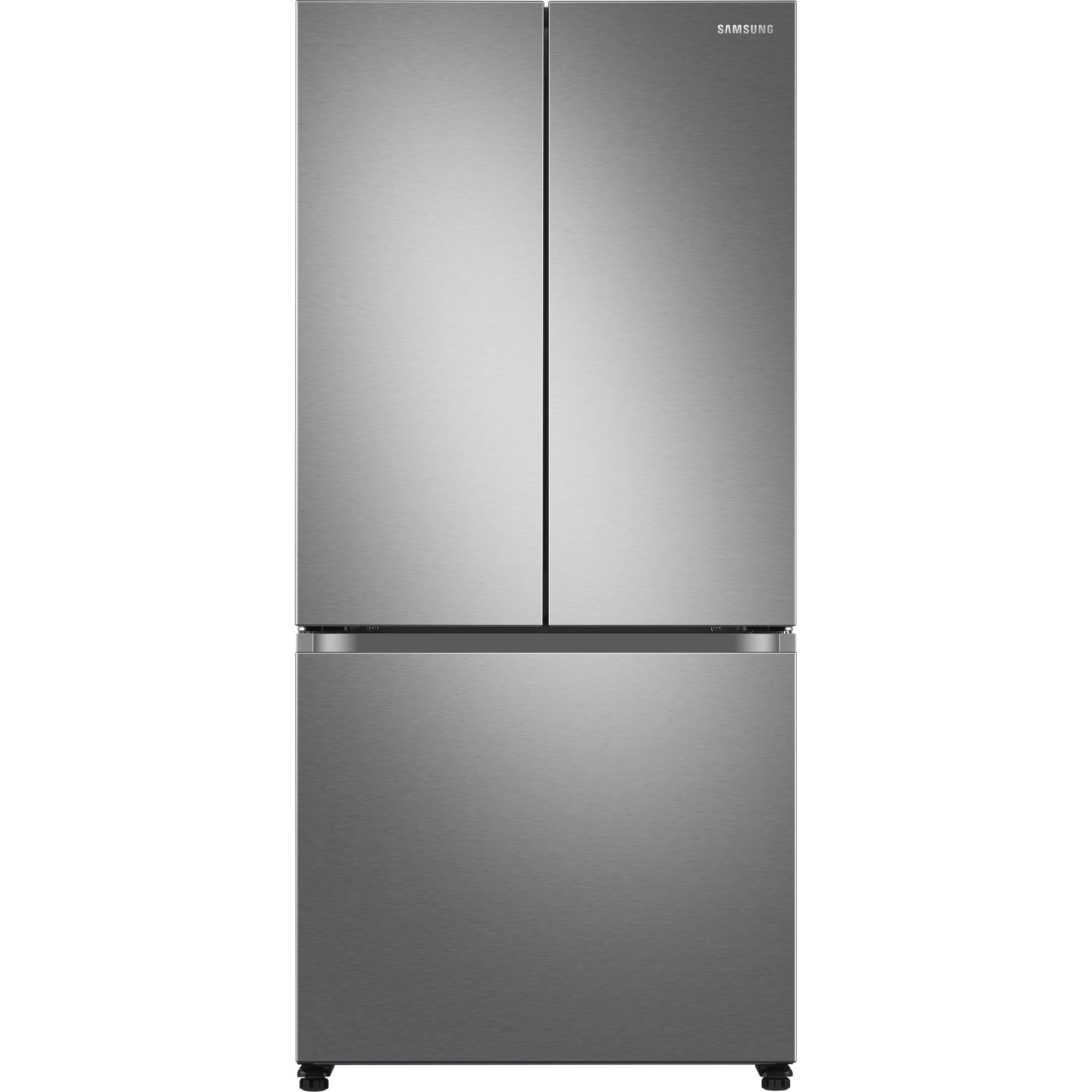  Samsung 18 cu. ft. Counter-Depth French 3-Door Refrigerator RF18A5101SR/AA IMAGE 1