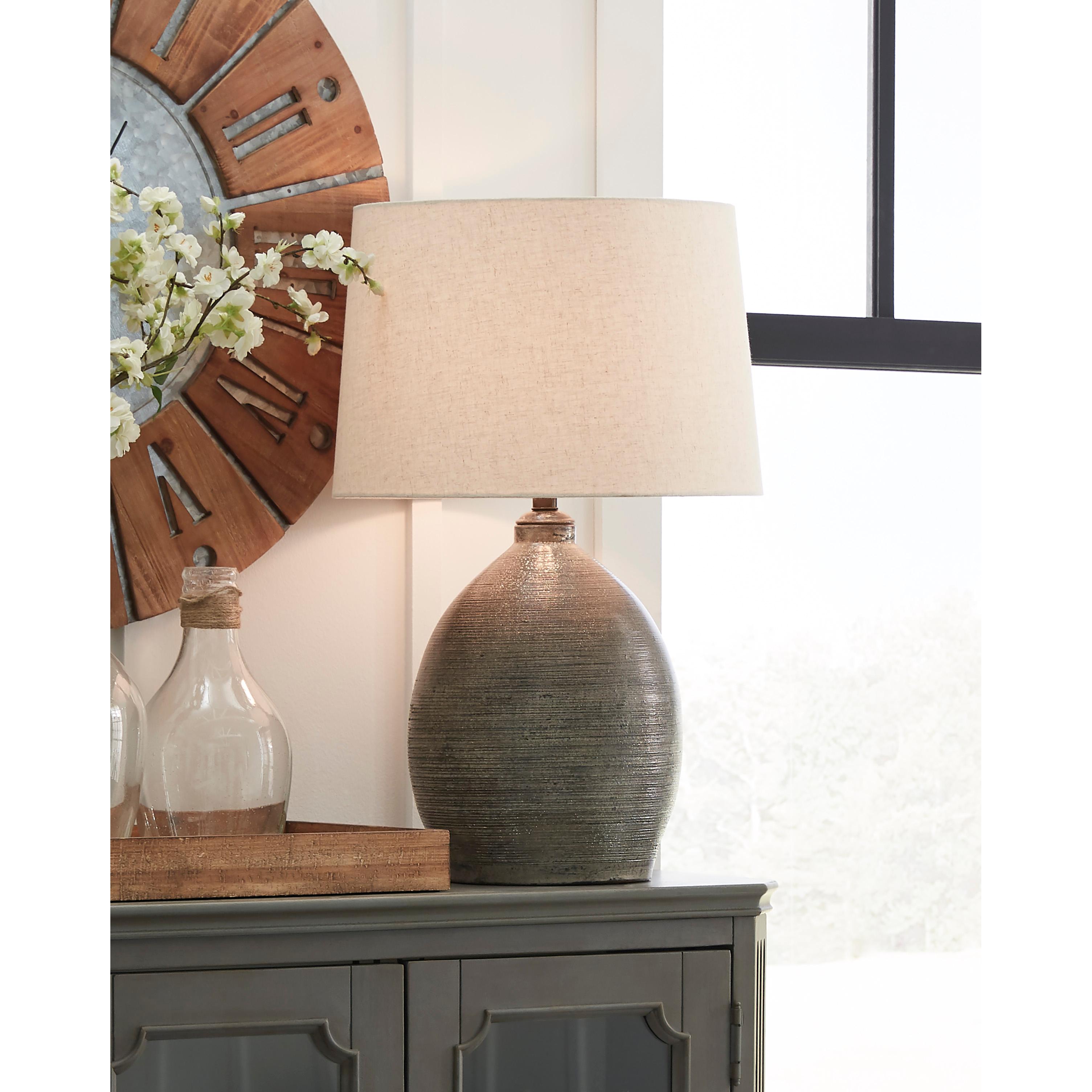  Signature Design by Ashley Joyelle L100744 Terracotta Table Lamp IMAGE 3