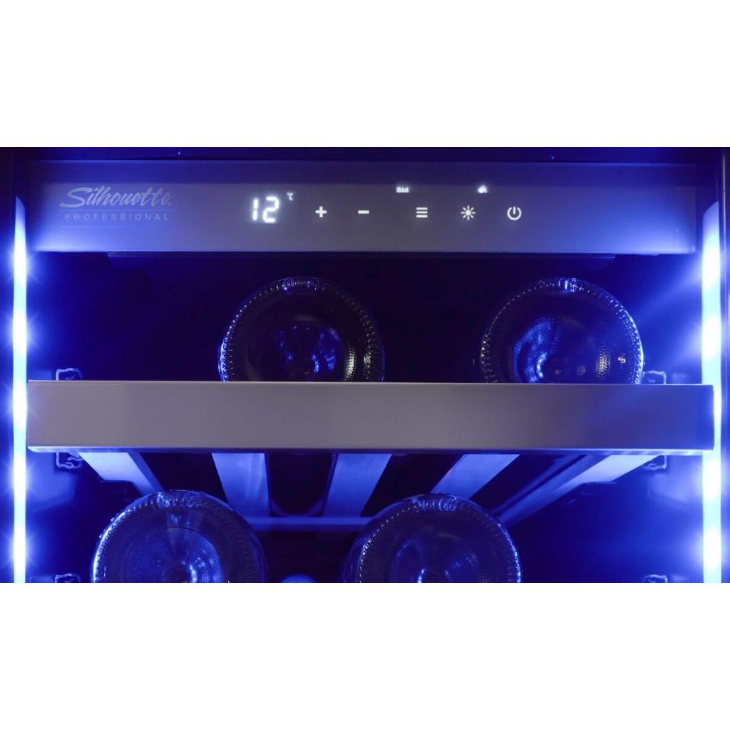  Silhouette 28-Bottle Pro Series Wine Cellar with LED Lighting SPRWC031D1SS IMAGE 8