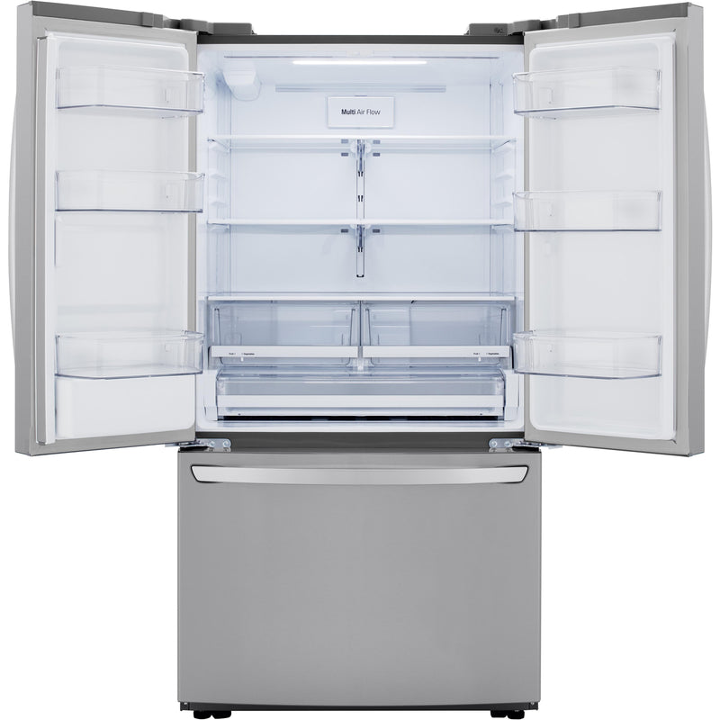 LG 36-inch, 29 cu.ft. Freestanding French 3-Door Refrigerator with Multi-Air Flow™ Technology LRFWS2906V IMAGE 2