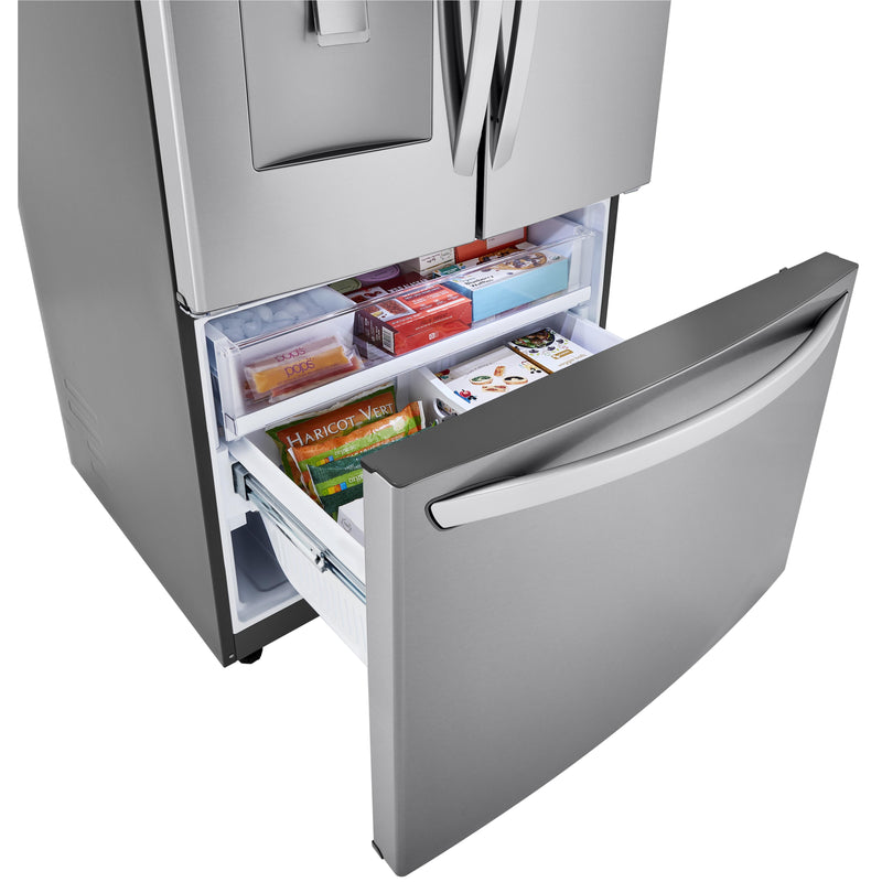 LG 36-inch, 29 cu.ft. Freestanding French 3-Door Refrigerator with Multi-Air Flow™ Technology LRFWS2906V IMAGE 9