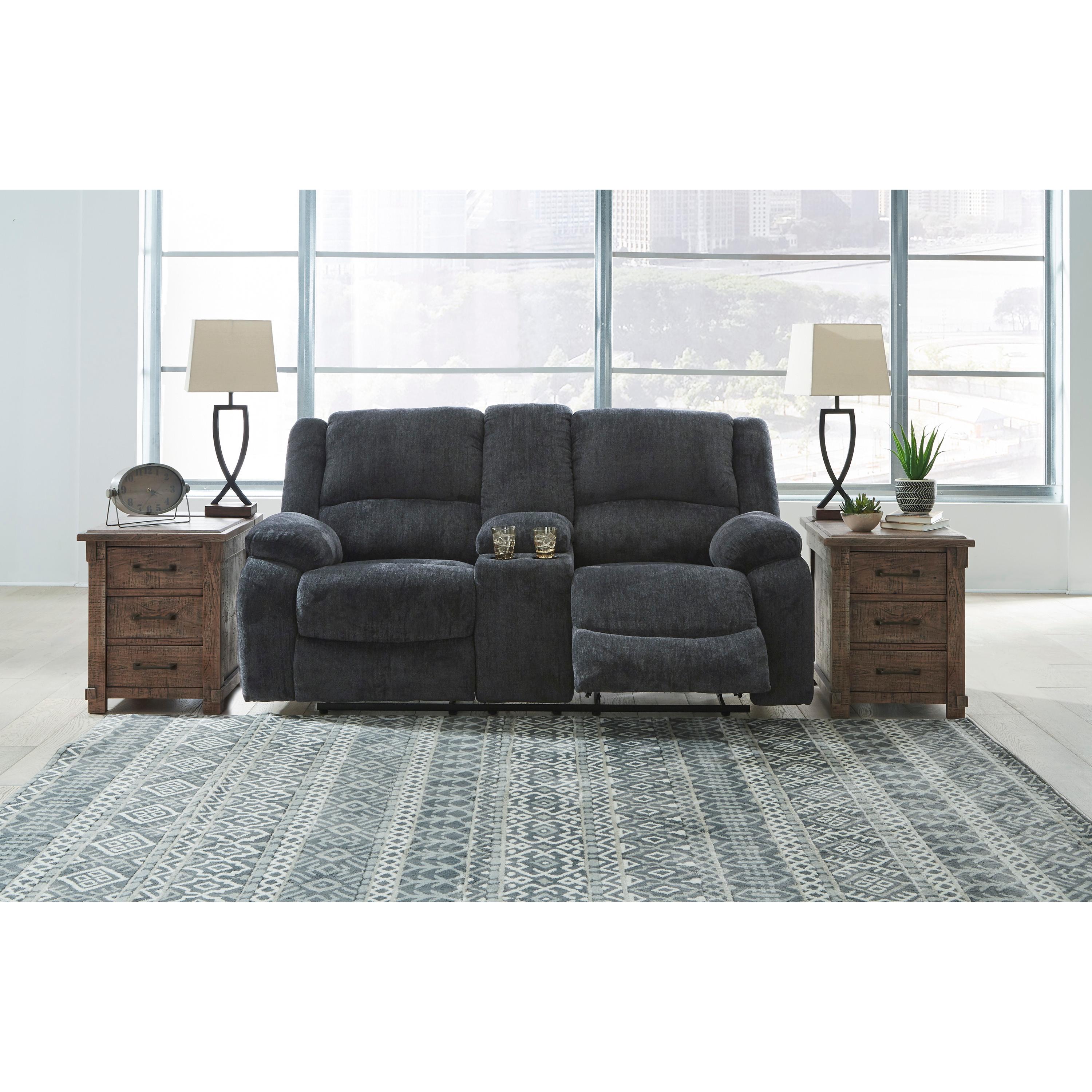 Signature Design by Ashley Draycoll 7650494C Double Reclining Loveseat with Console IMAGE 6
