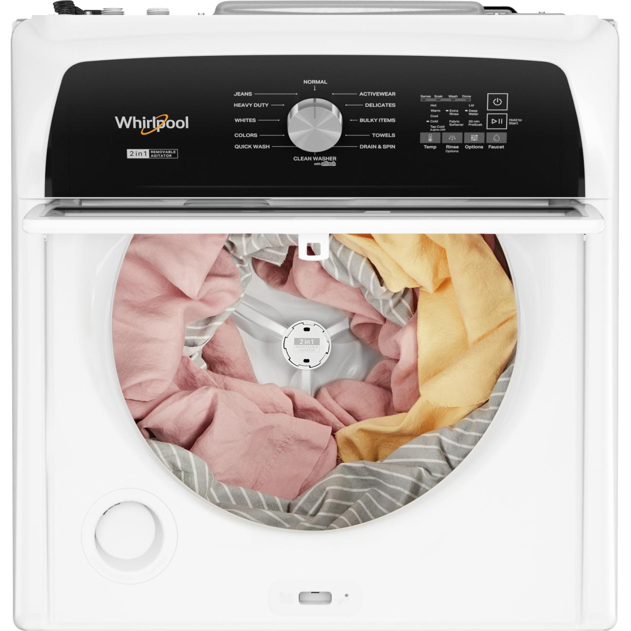  Whirlpool 5.4 cu. ft Top Loading Washer with Removable Agitator WTW5057LW IMAGE 7