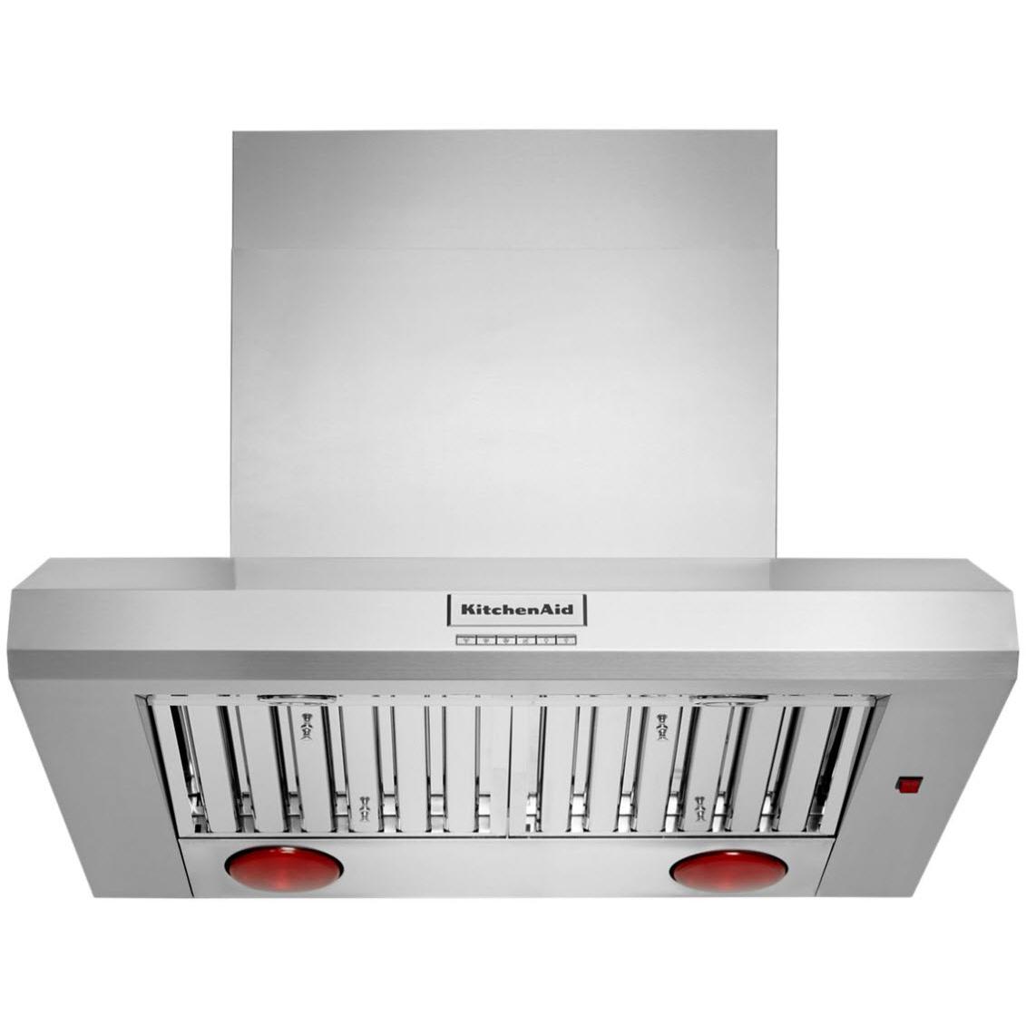  KitchenAid 36-inch Commercial-Style Wall Mount Hood Shell KVWC956KSS IMAGE 1