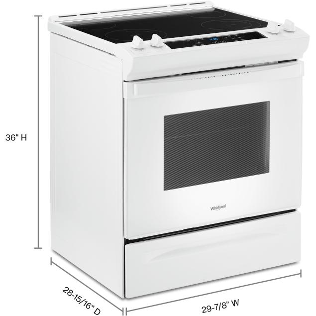  Whirlpool 30-inch Slide-in Electric Range with Frozen Bake™ Technology YWEE515S0LW IMAGE 9