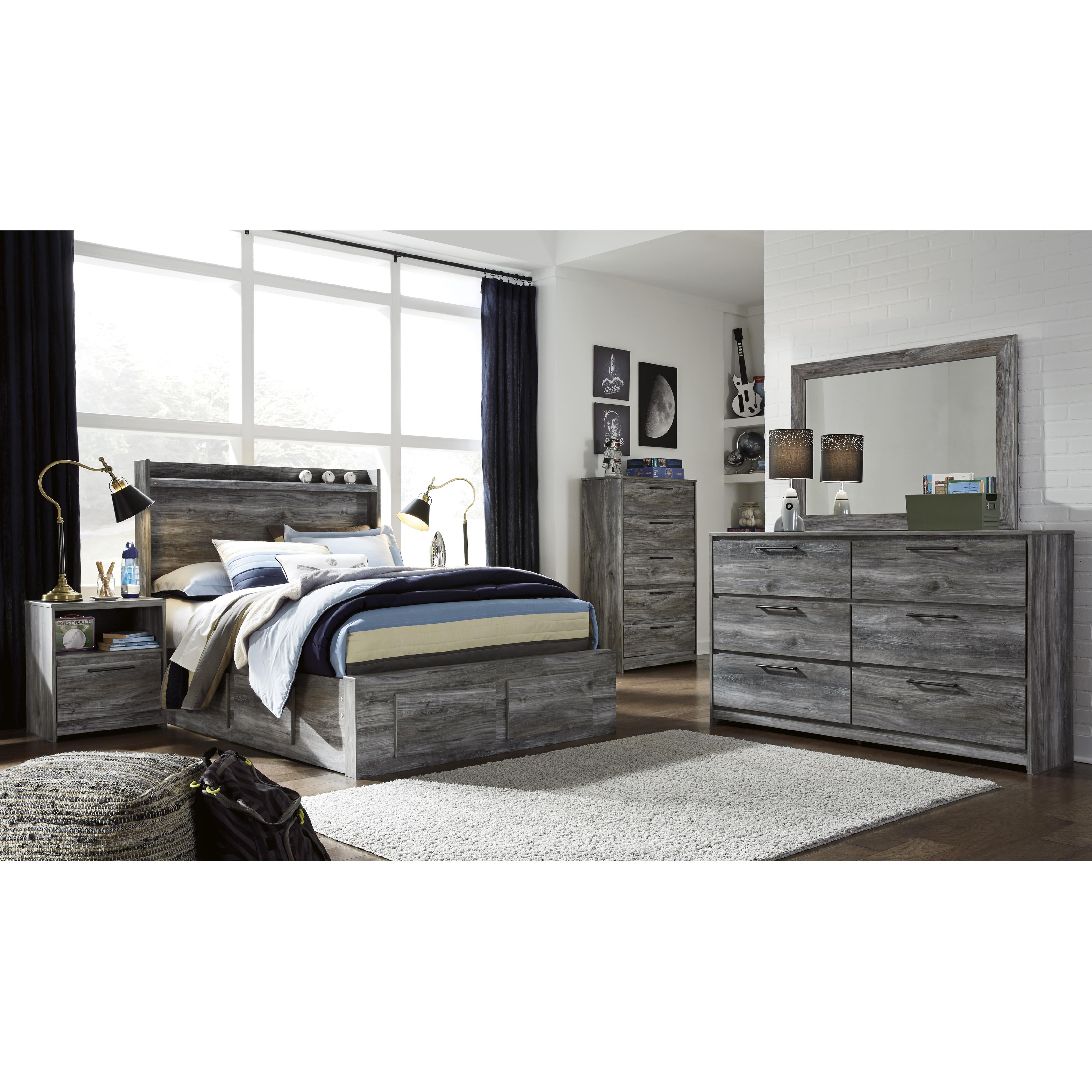  Signature Design by Ashley Baystorm B221B27 Full Panel Bed with 6 Storage Drawers IMAGE 3