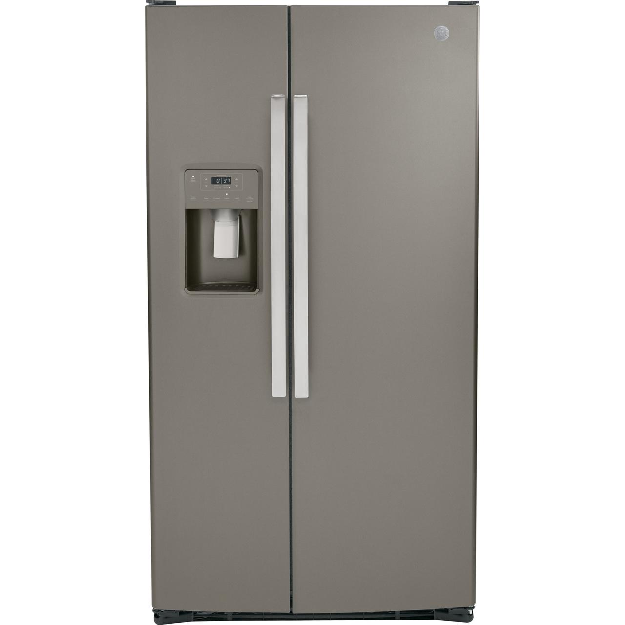  GE 36-inch, 25.3 cu. ft. Side-by-Side Refrigerator with Water and Ice Dispenser GSS25GMPES IMAGE 1