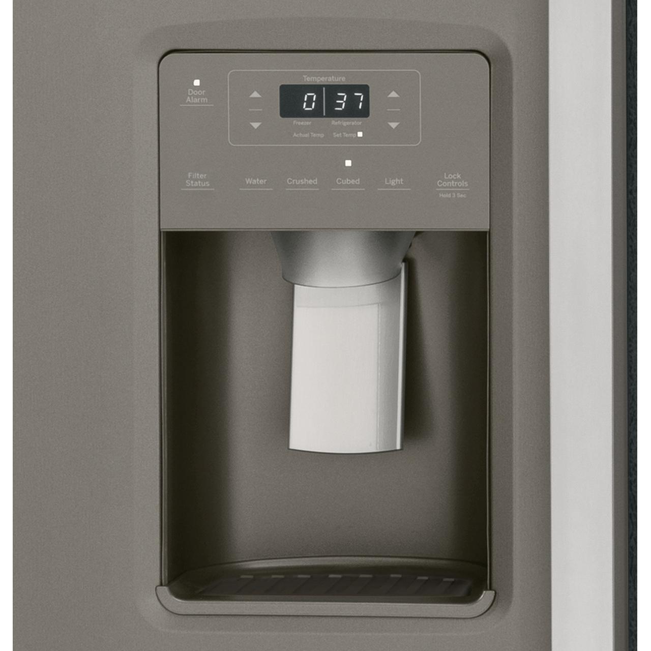  GE 36-inch, 25.3 cu. ft. Side-by-Side Refrigerator with Water and Ice Dispenser GSS25GMPES IMAGE 4