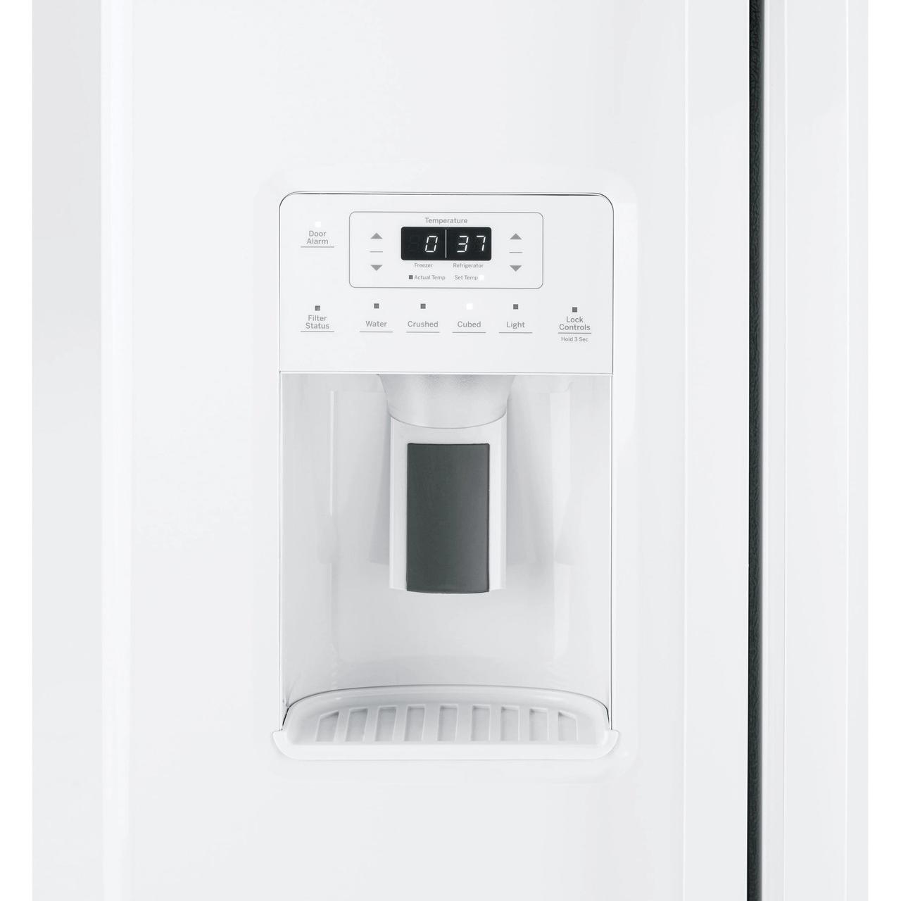  GE 33-inch, 23 cu. ft. Side-By-Side Refrigerator with Water and Ice Dispensing System GSS23GGPWW IMAGE 4