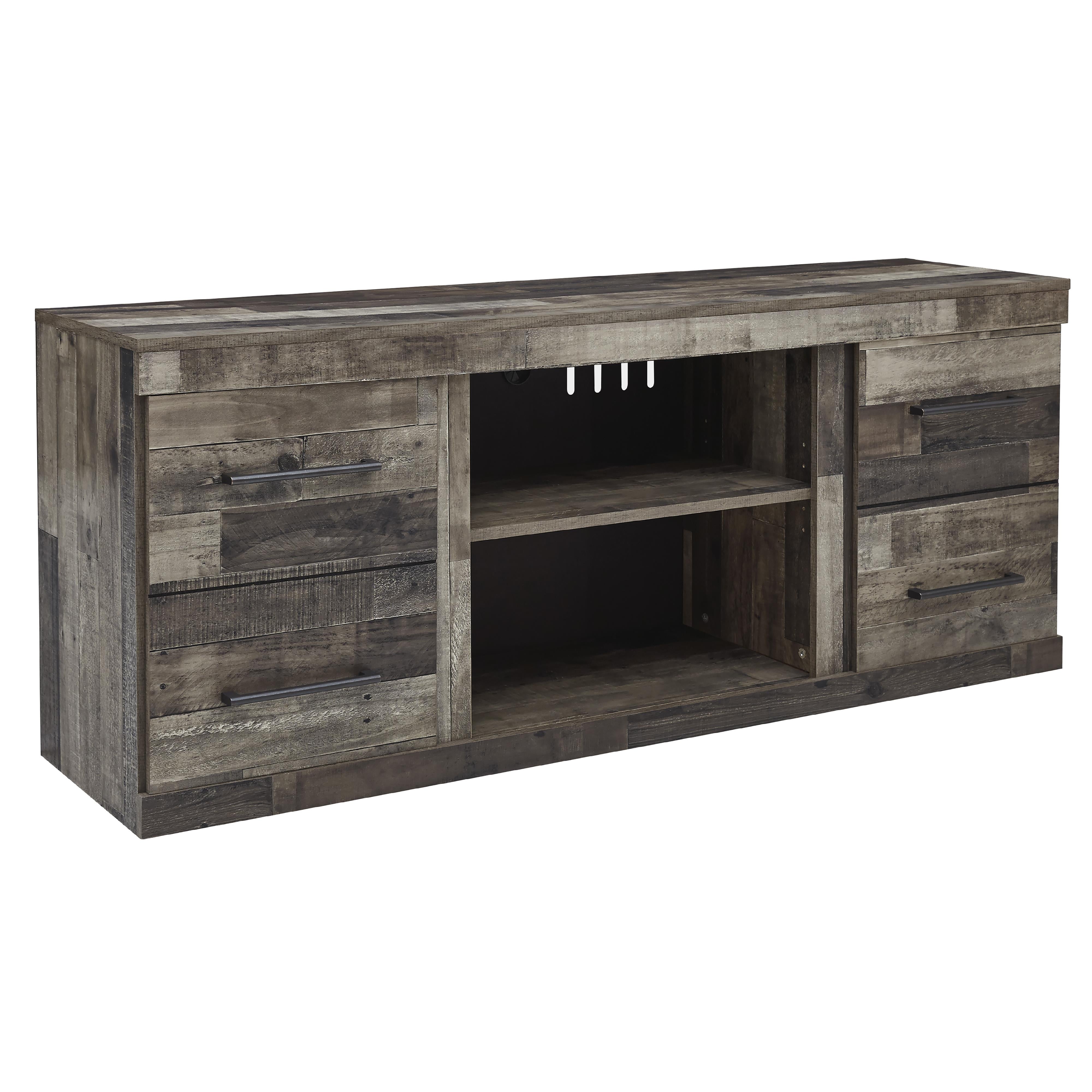 Signature Design by Ashley Derekson EW0200-268 Large TV Stand with Fireplace Option IMAGE 1