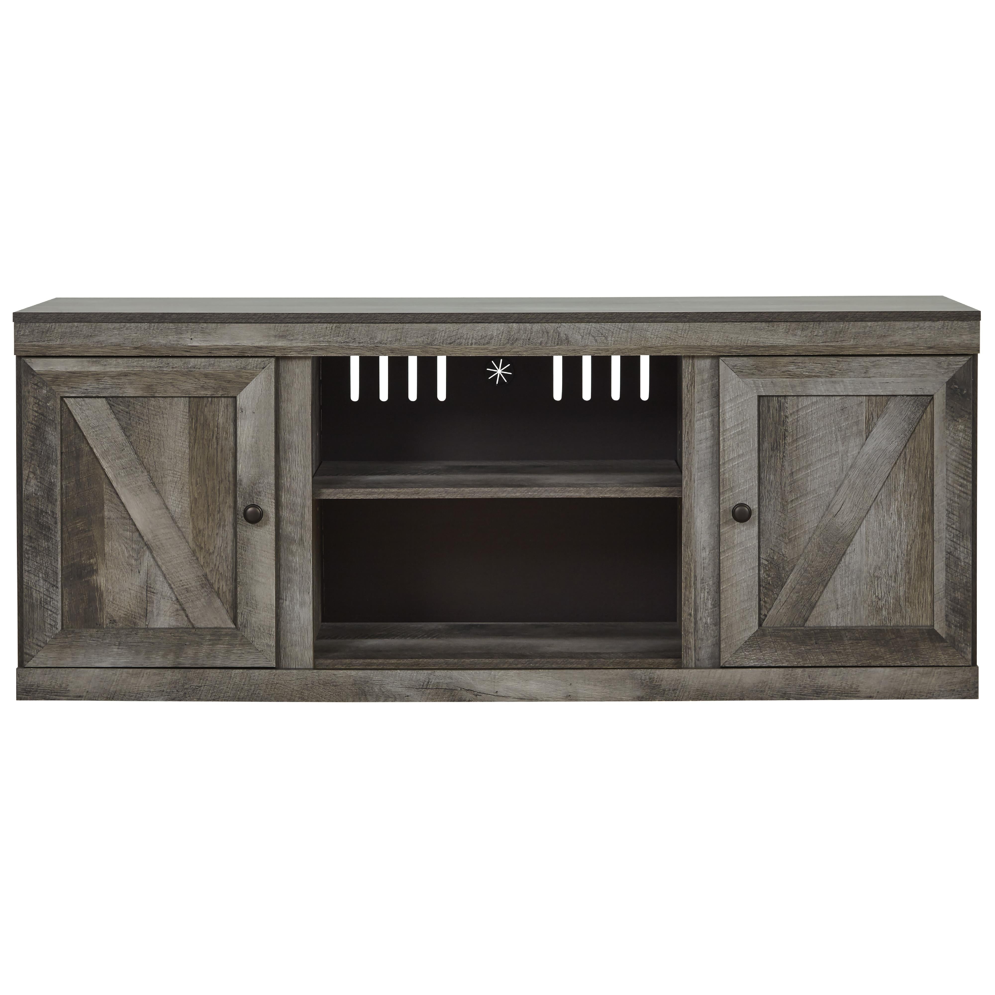 Signature Design by Ashley Wynnlow EW0440-268 Large TV Stand with Fireplace Option IMAGE 3