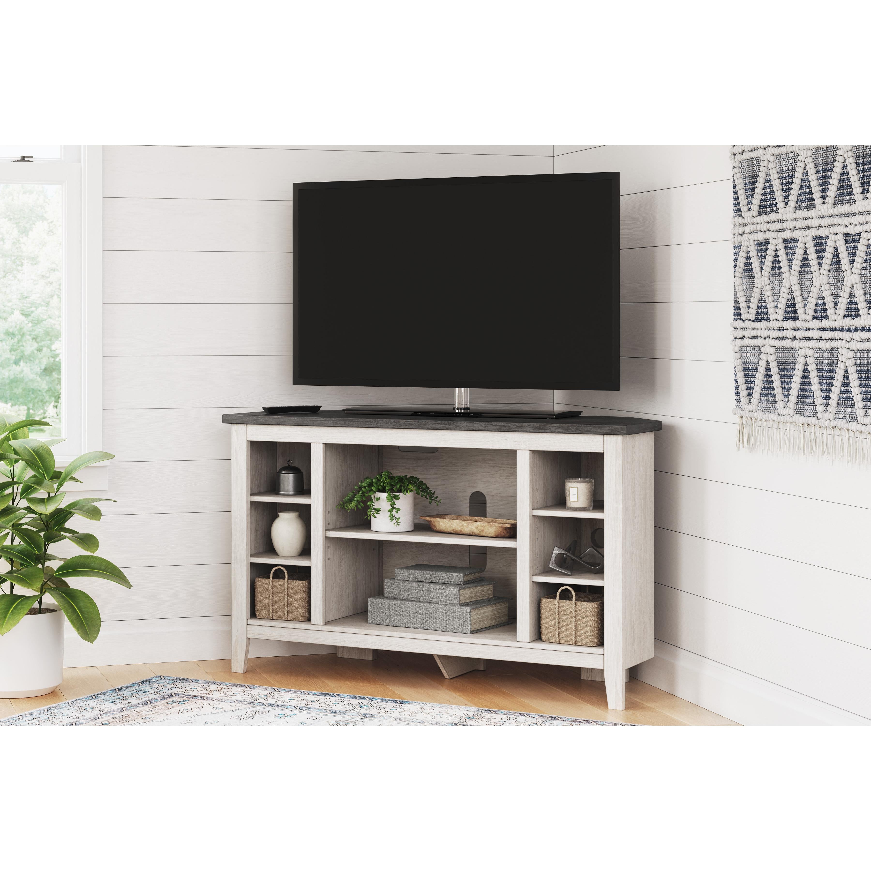 Signature Design by Ashley Dorrinson W287-67 Corner TV Stand with Fireplace Option IMAGE 6