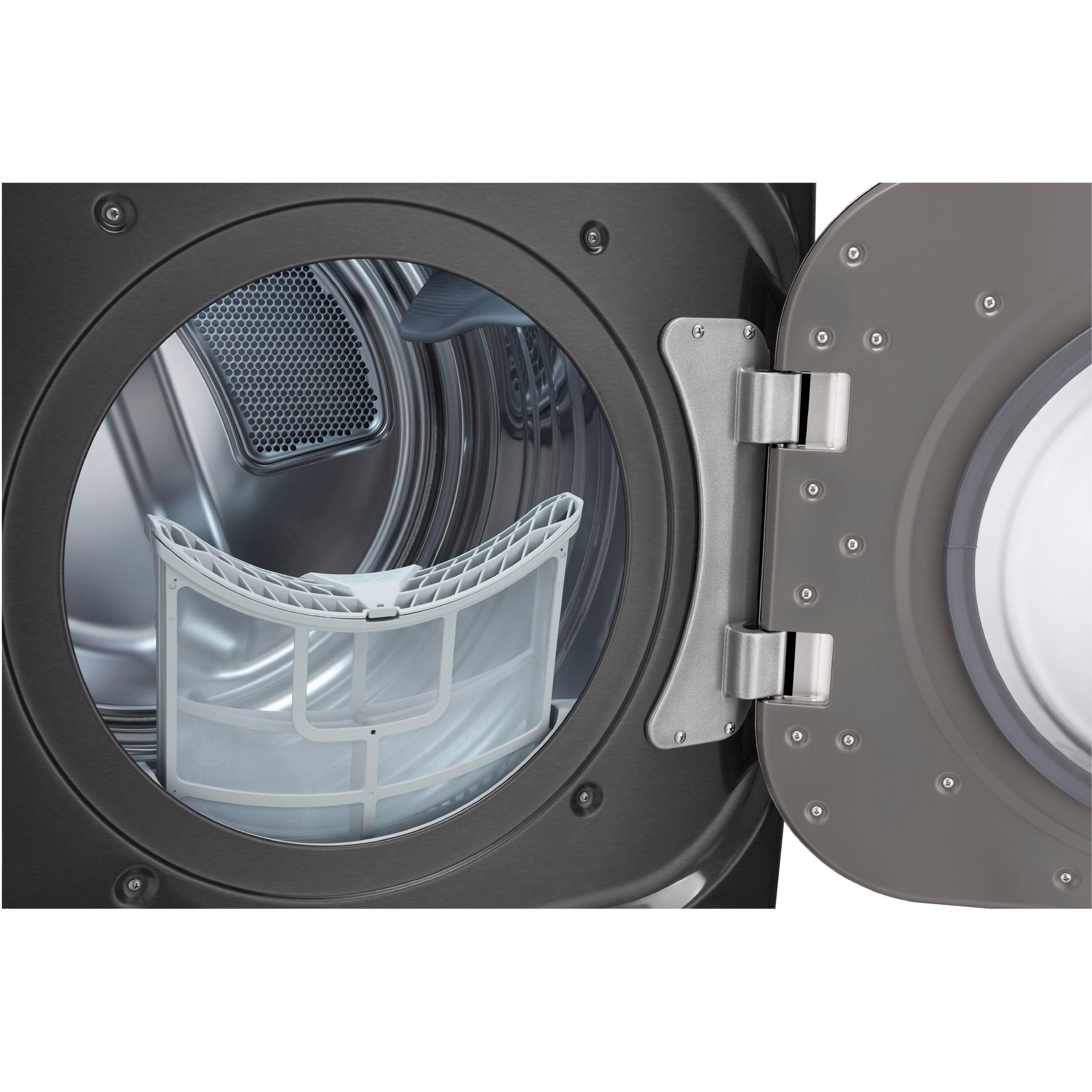  LG 9.0 Cu. Ft. Electric Dryer with Steam and Built-In Intelligence DLEX8900B IMAGE 6
