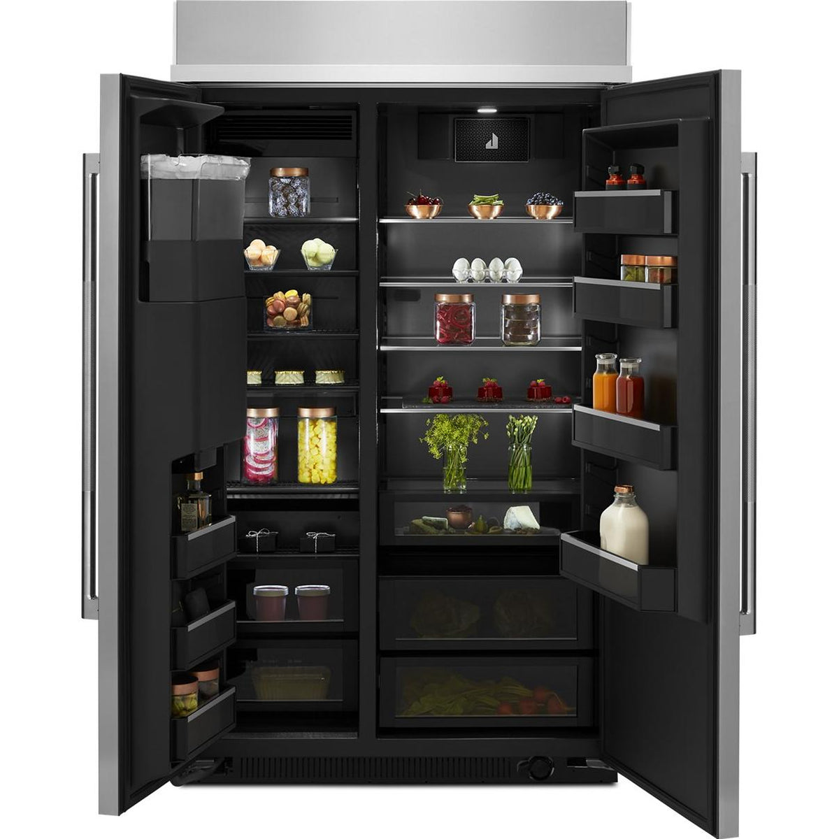  JennAir 48-inch, 29.4 cu. ft. Built-In Side-by-Side Refrigerator with External Ice and Water Dispenser JBSS48E22L IMAGE 2