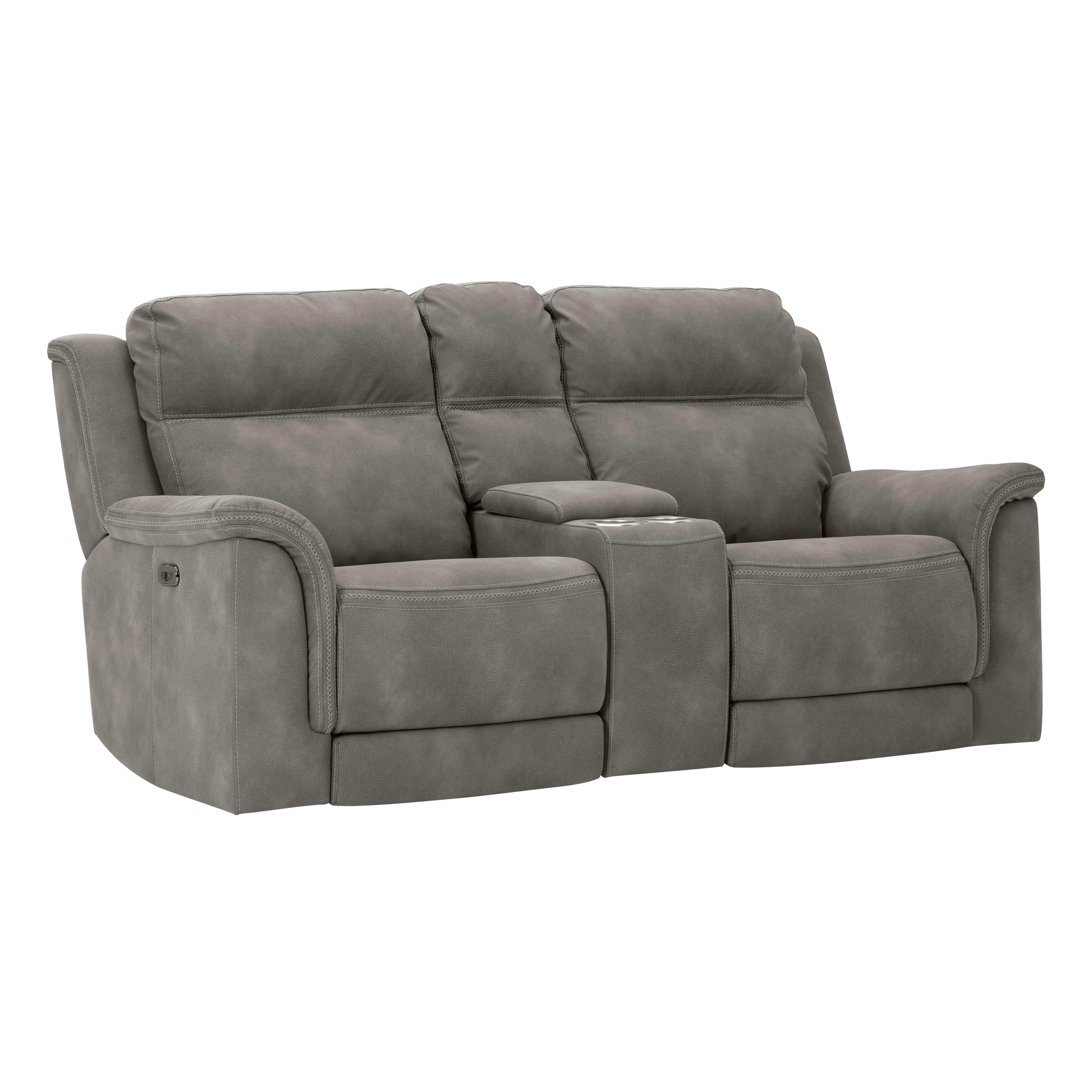 Signature Design by Ashley Next-Gen Durapella 5930118C PWR REC Loveseat w/ Console and ADJ Headrest IMAGE 1