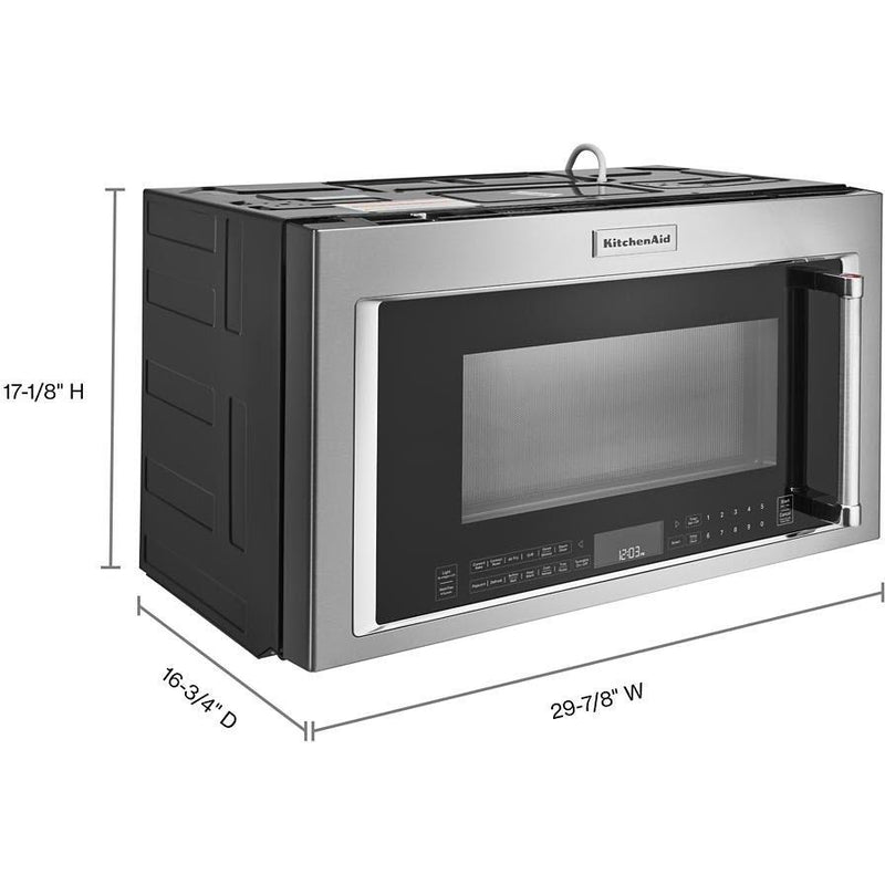 KitchenAid 1.9 cu. ft. Over-the-Range Microwave Oven with Air Fry YKMHC319LPS IMAGE 8