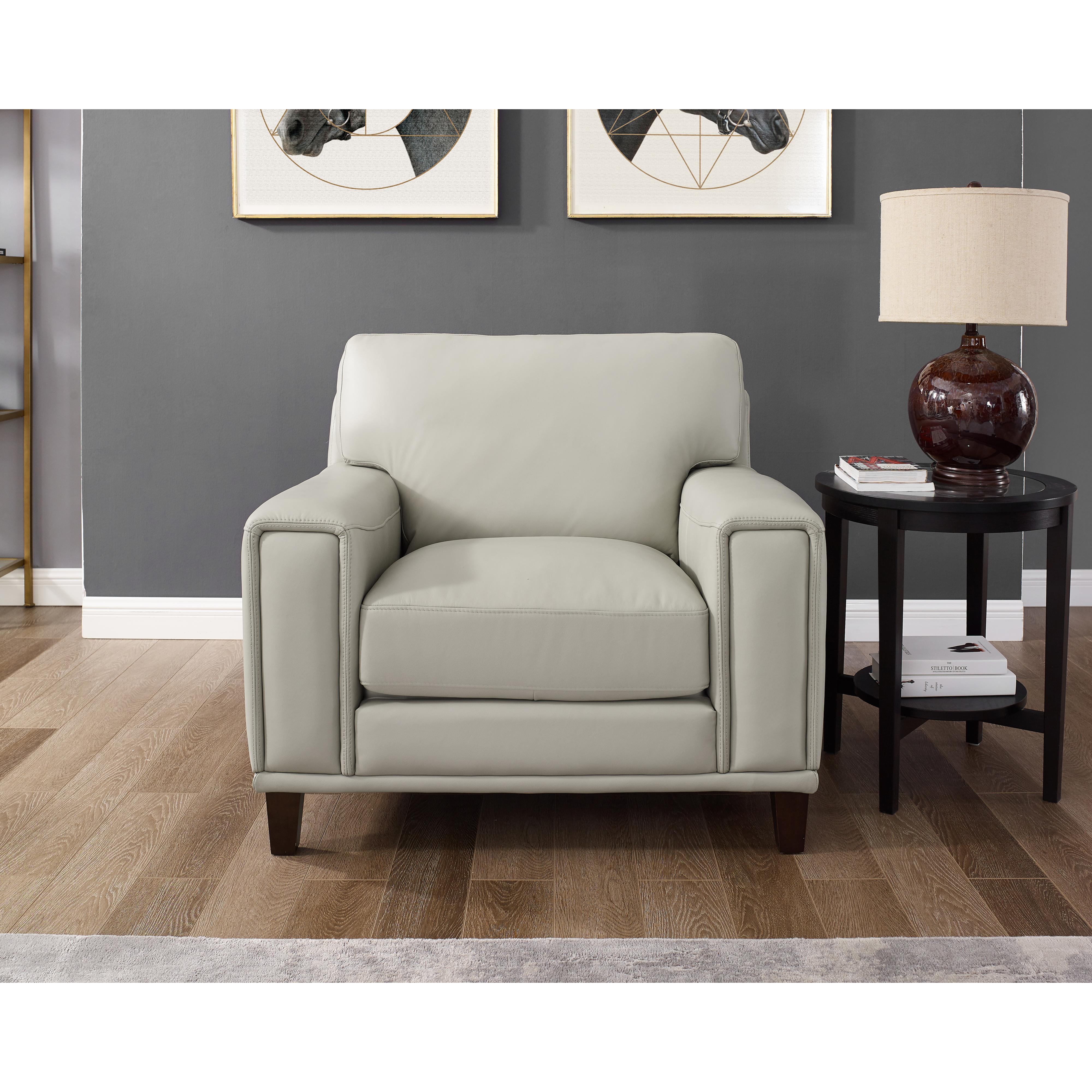  Amax Leather Harper 6982-10-2515 Chair - Bedford Ice IMAGE 2