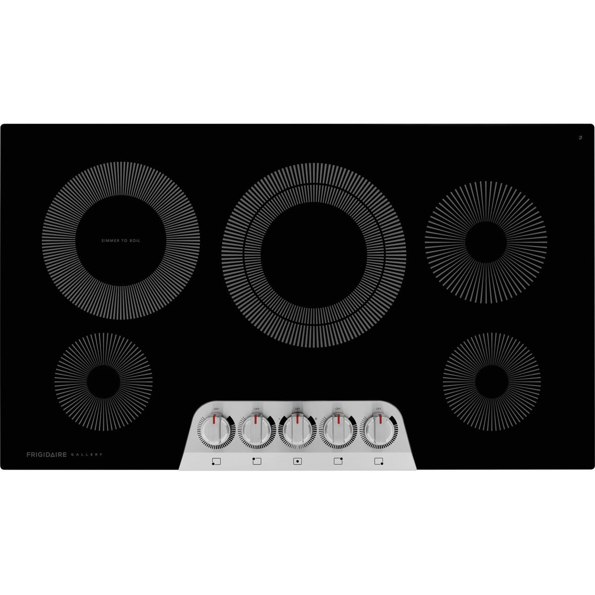  Frigidaire Gallery 36-inch Built-in Electric Cooktop GCCE3670AS IMAGE 1