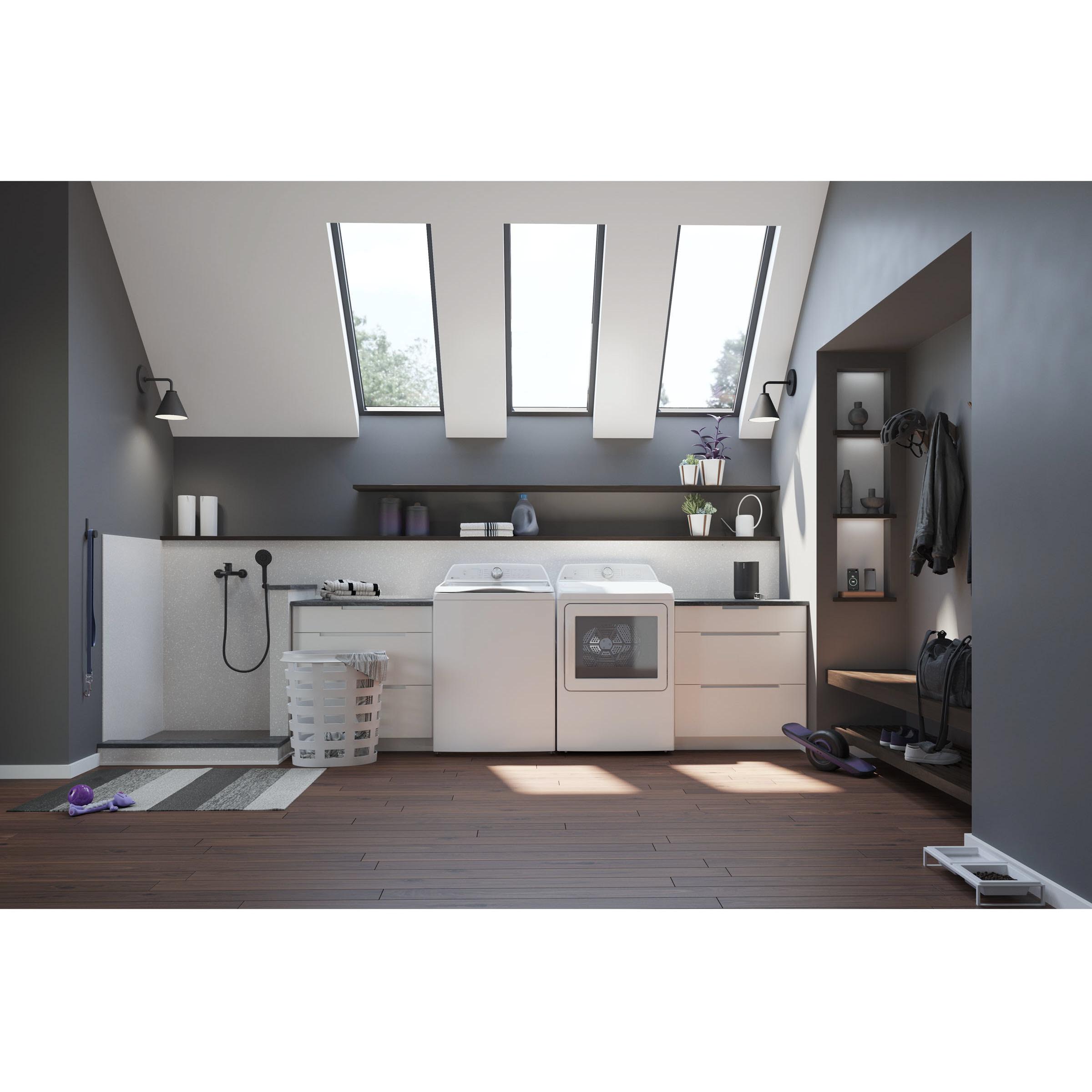  GE Profile 7.4 cu. ft. Electric Dryer with Wi-Fi PTD60EBMRWS IMAGE 8