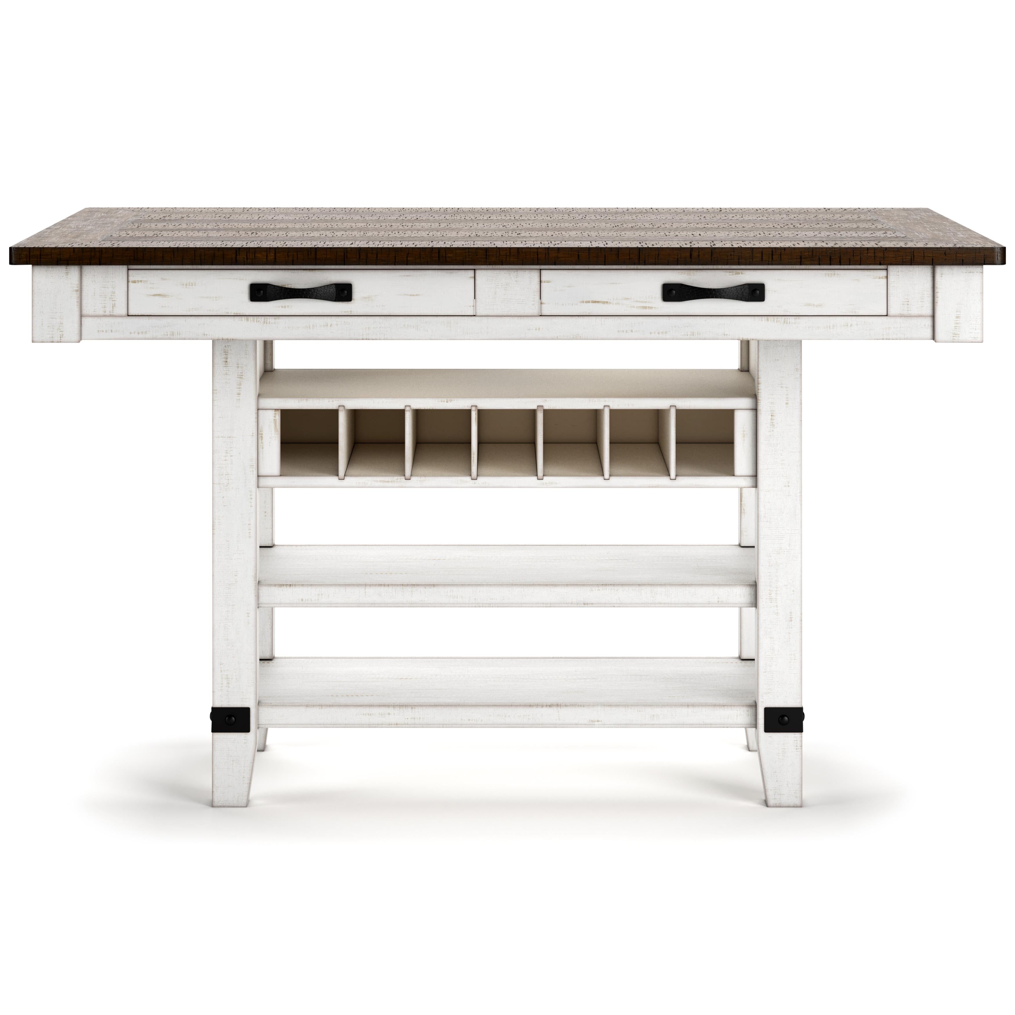 Signature Design by Ashley Valebeck D546-32 Rectangular Dining Room Counter Table IMAGE 3