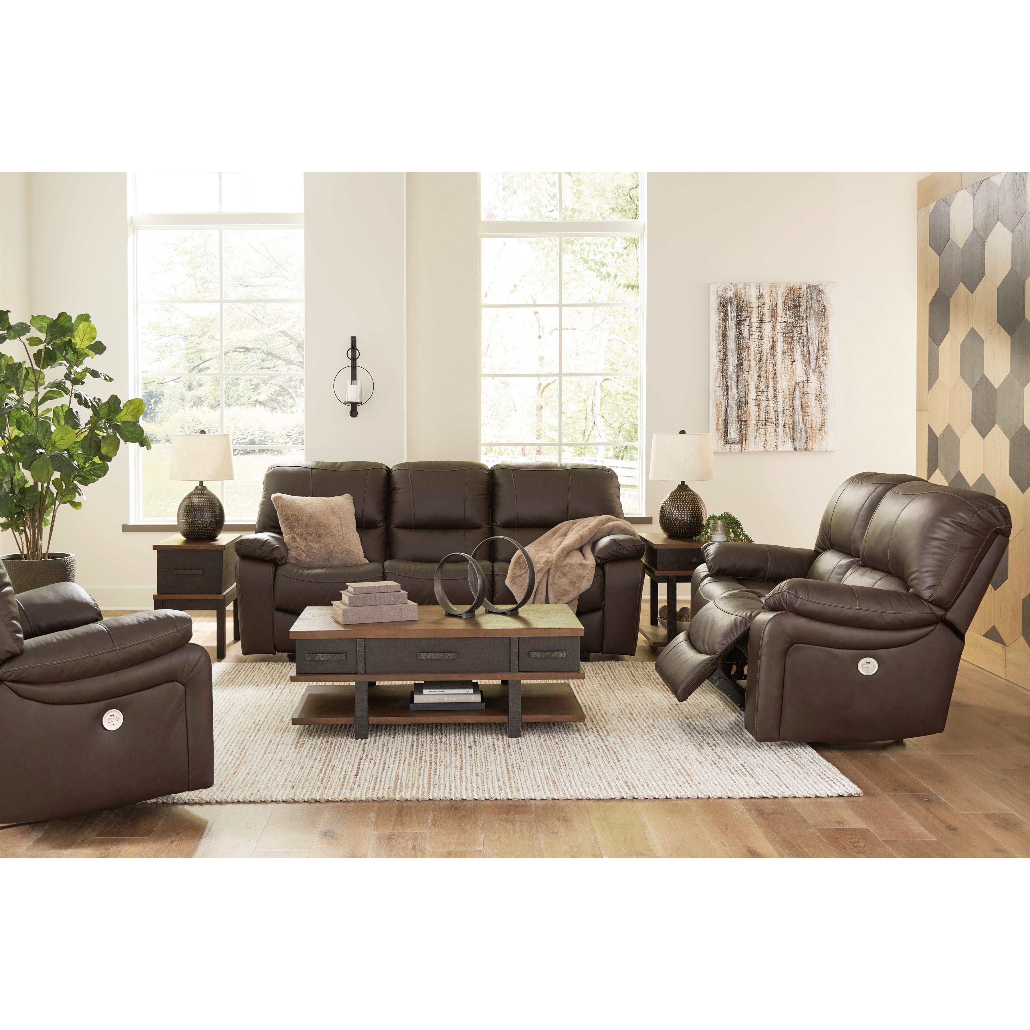  Signature Design by Ashley Leesworth U4380874 Reclining Power Loveseat IMAGE 12