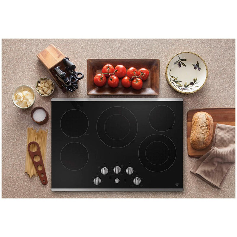 GE 30-inch Built-in Electric Cooktop JEP5030STSS IMAGE 5